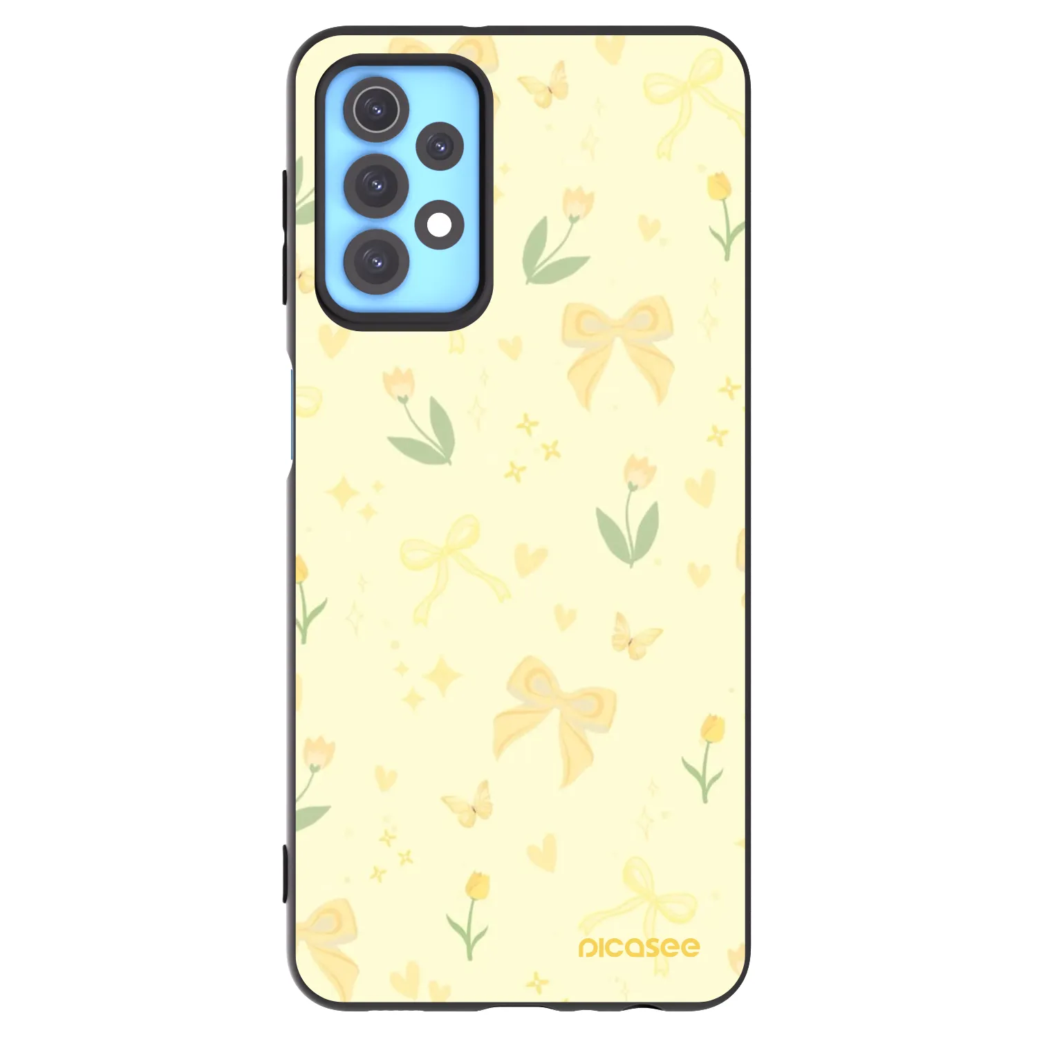 Picasee silikónový čierny obal pre Samsung Galaxy A32 4G SM-A325F - Honey Blossom