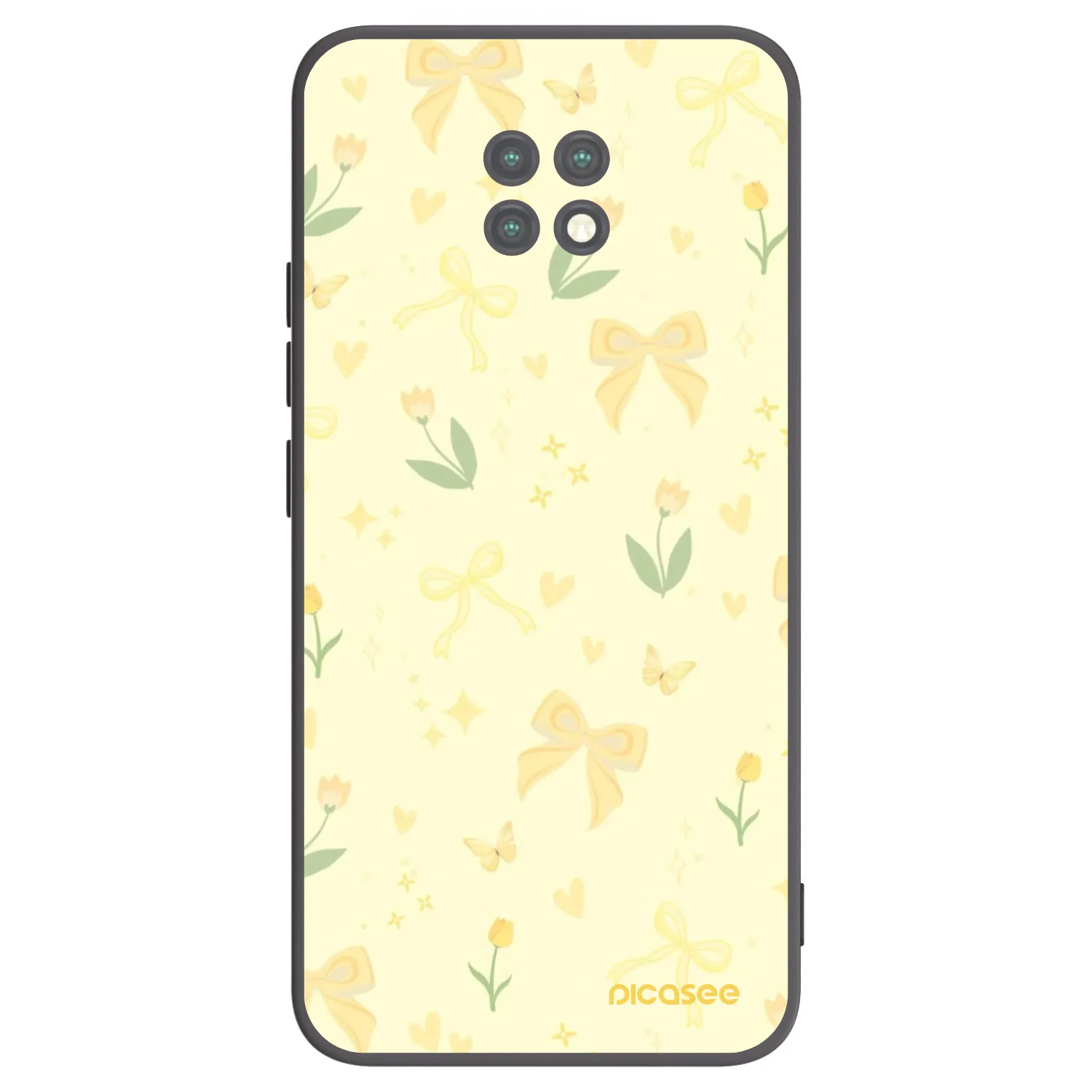 Picasee silikónový čierny obal pre Xiaomi Redmi Note 9T - Honey Blossom
