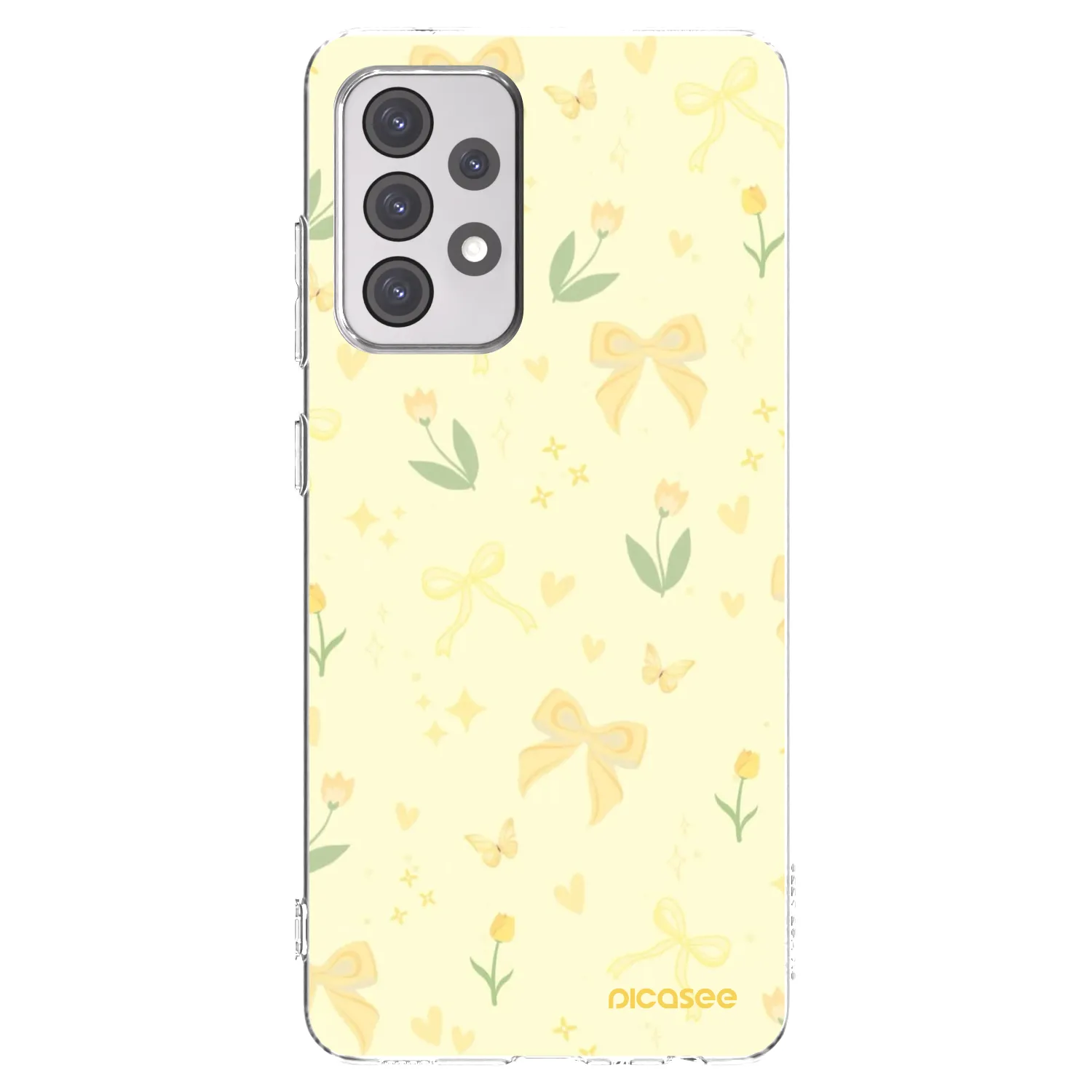 Picasee silikónový prehľadný obal pre Samsung Galaxy A52s 5G A528B - Honey Blossom