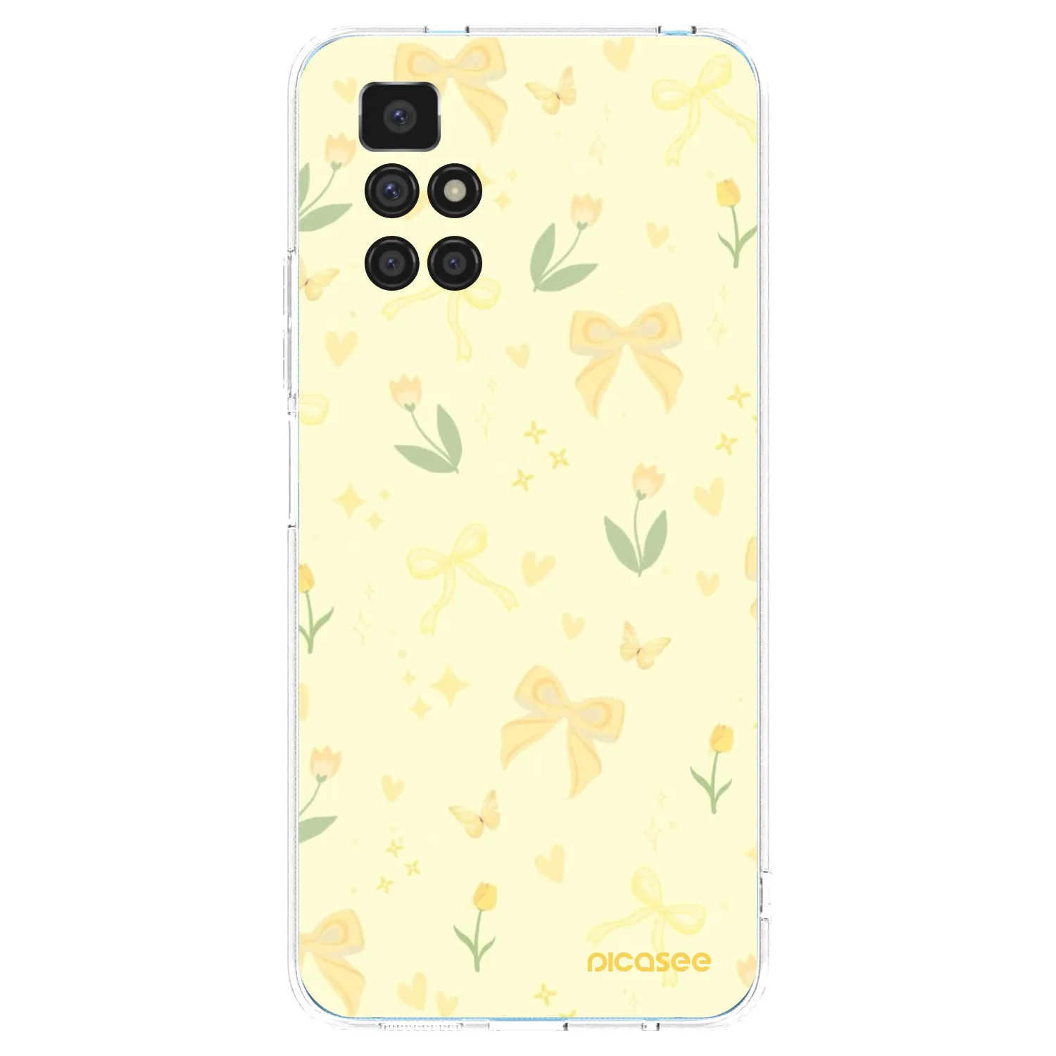 Picasee silikónový prehľadný obal pre Xiaomi Redmi 10 - Honey Blossom