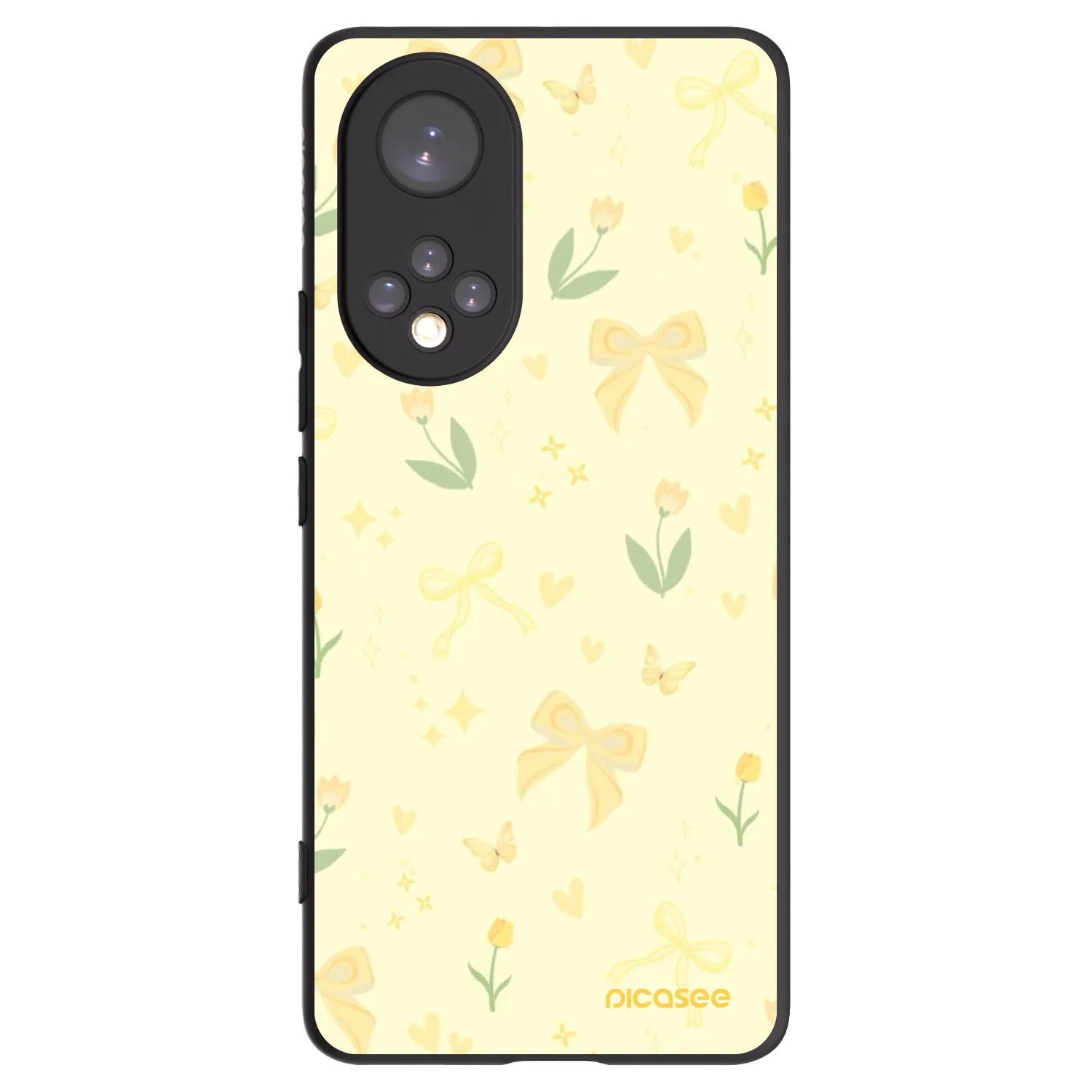 Picasee silikónový čierny obal pre Huawei Nova 9 - Honey Blossom