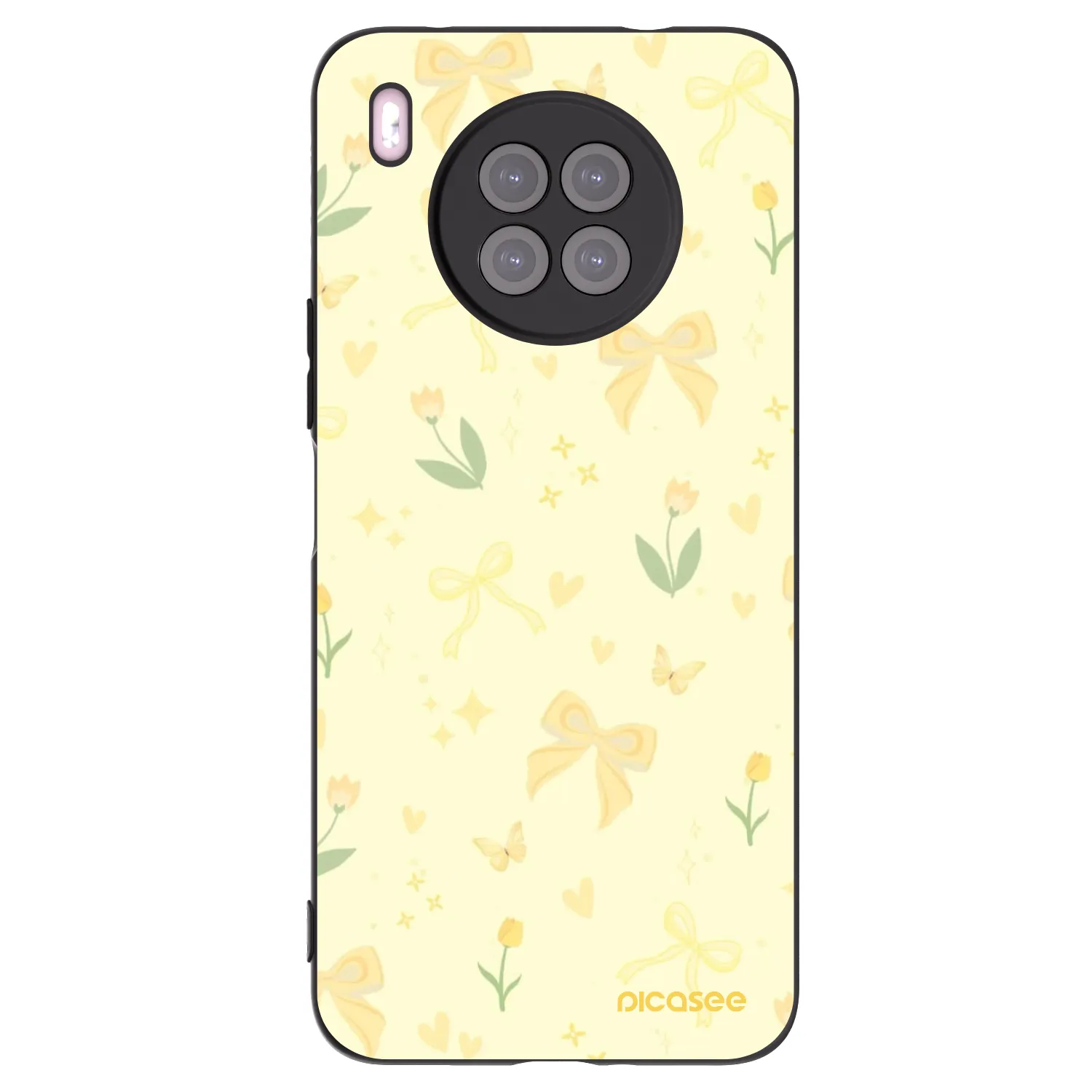 Picasee silikónový čierny obal pre Huawei Nova 8i - Honey Blossom