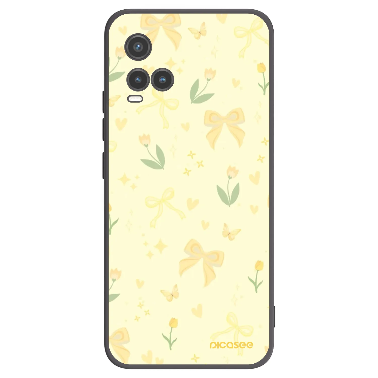 Picasee silikónový čierny obal pre Vivo Y33s - Honey Blossom