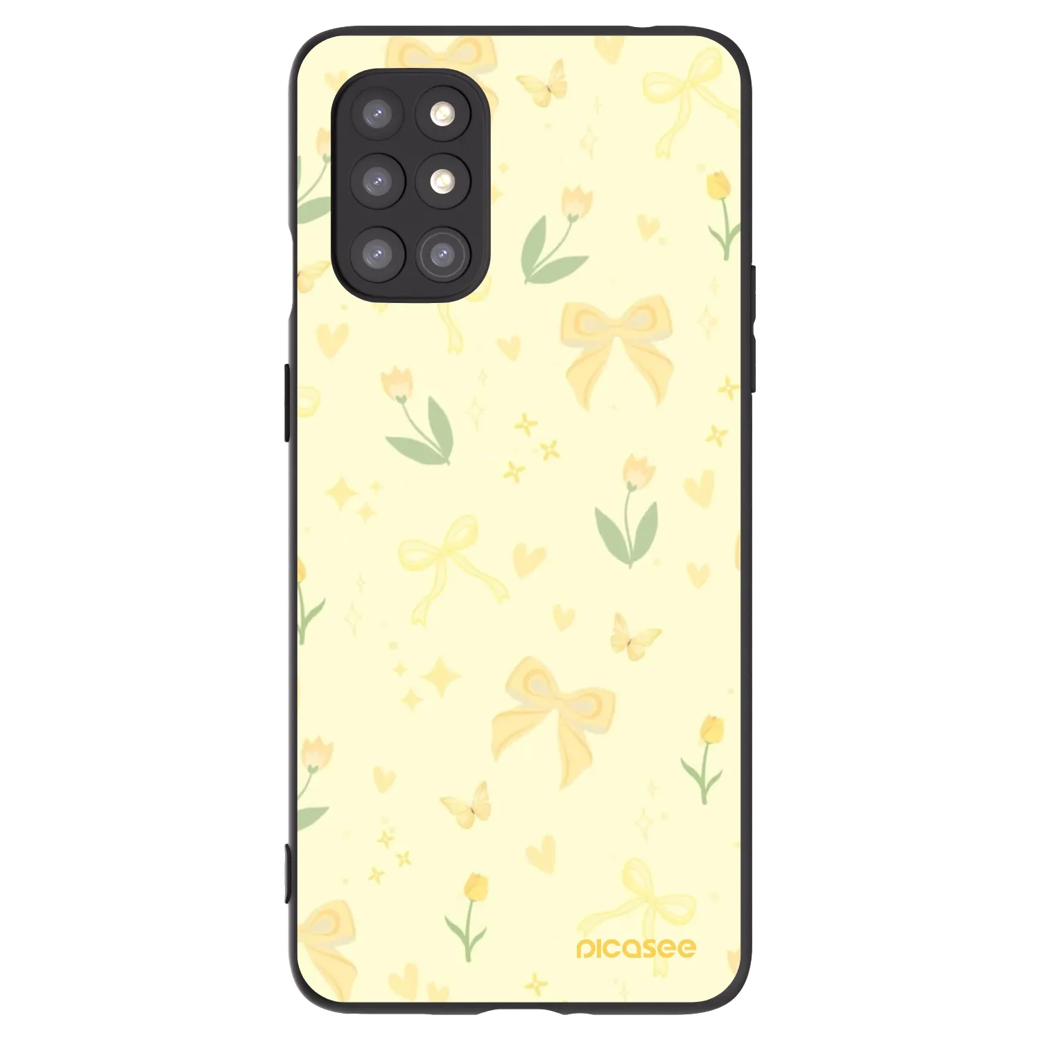 Picasee silikónový čierny obal pre OnePlus 8T - Honey Blossom