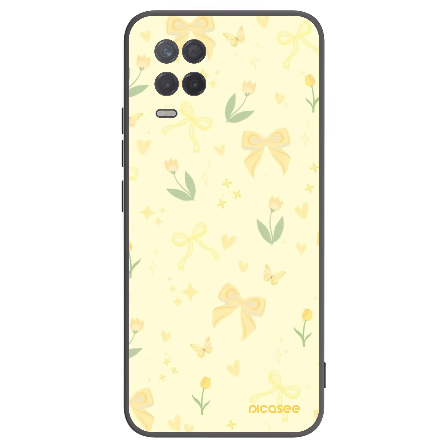 Picasee silikónový čierny obal pre Realme 8 5G - Honey Blossom