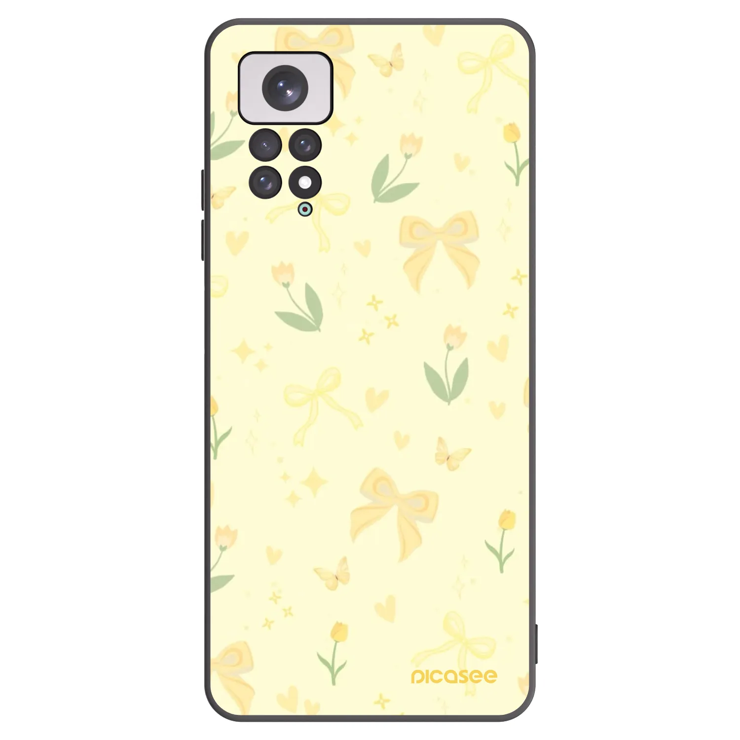 Picasee silikónový čierny obal pre Xiaomi Redmi Note 11 - Honey Blossom