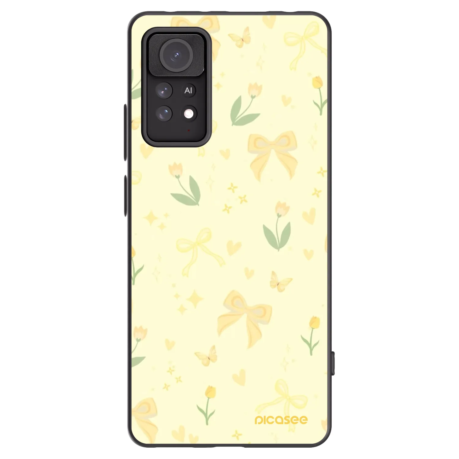 Picasee silikónový čierny obal pre Xiaomi Redmi Note 11 Pro - Honey Blossom