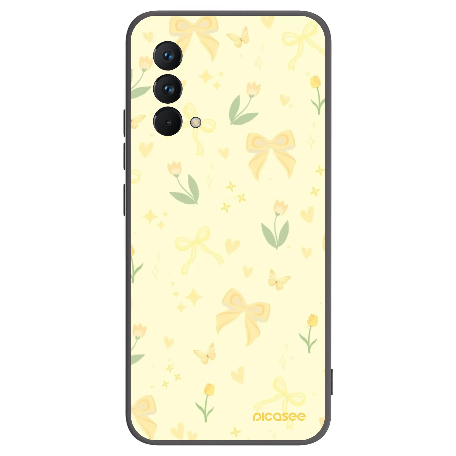 Picasee silikónový čierny obal pre Realme GT Master Edition 5G - Honey Blossom