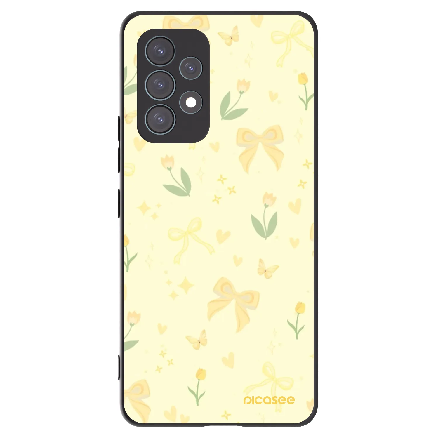 Picasee silikónový čierny obal pre Samsung Galaxy A53 5G A536 - Honey Blossom