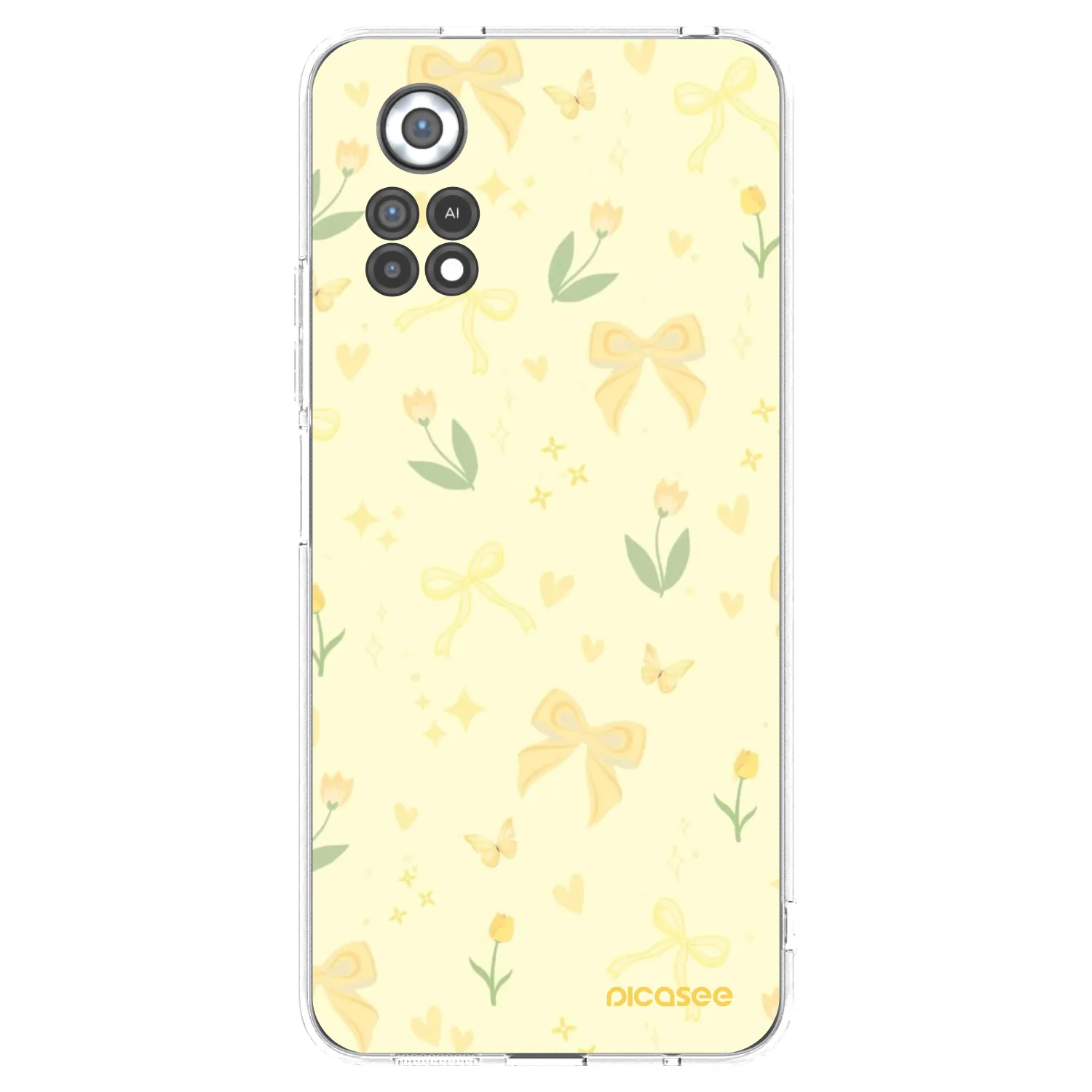 Picasee silikónový prehľadný obal pre Xiaomi Poco X4 Pro 5G - Honey Blossom