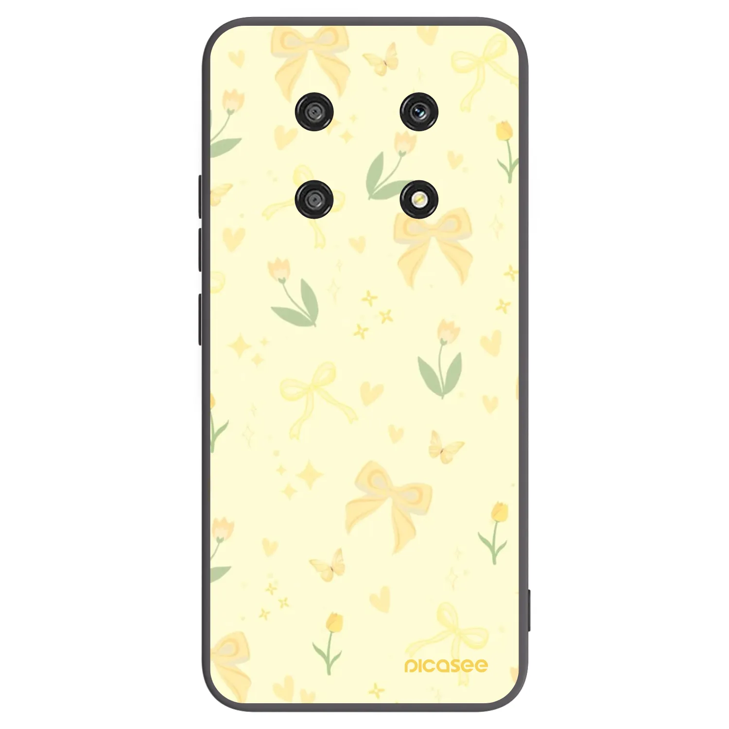 Picasee silikónový čierny obal pre Honor Magic4 Lite 5G - Honey Blossom