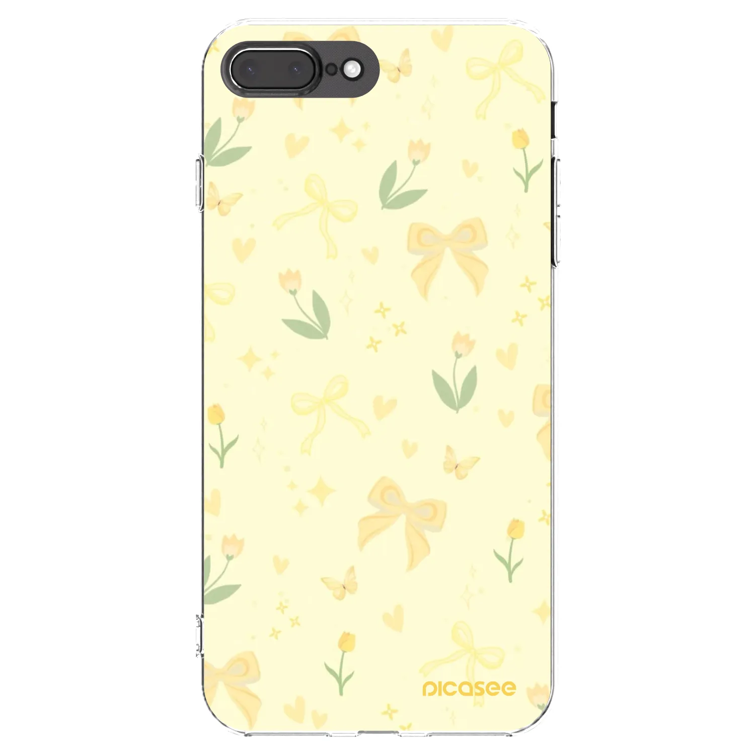 Picasee silikónový prehľadný obal pre Apple iPhone 8 Plus - Honey Blossom