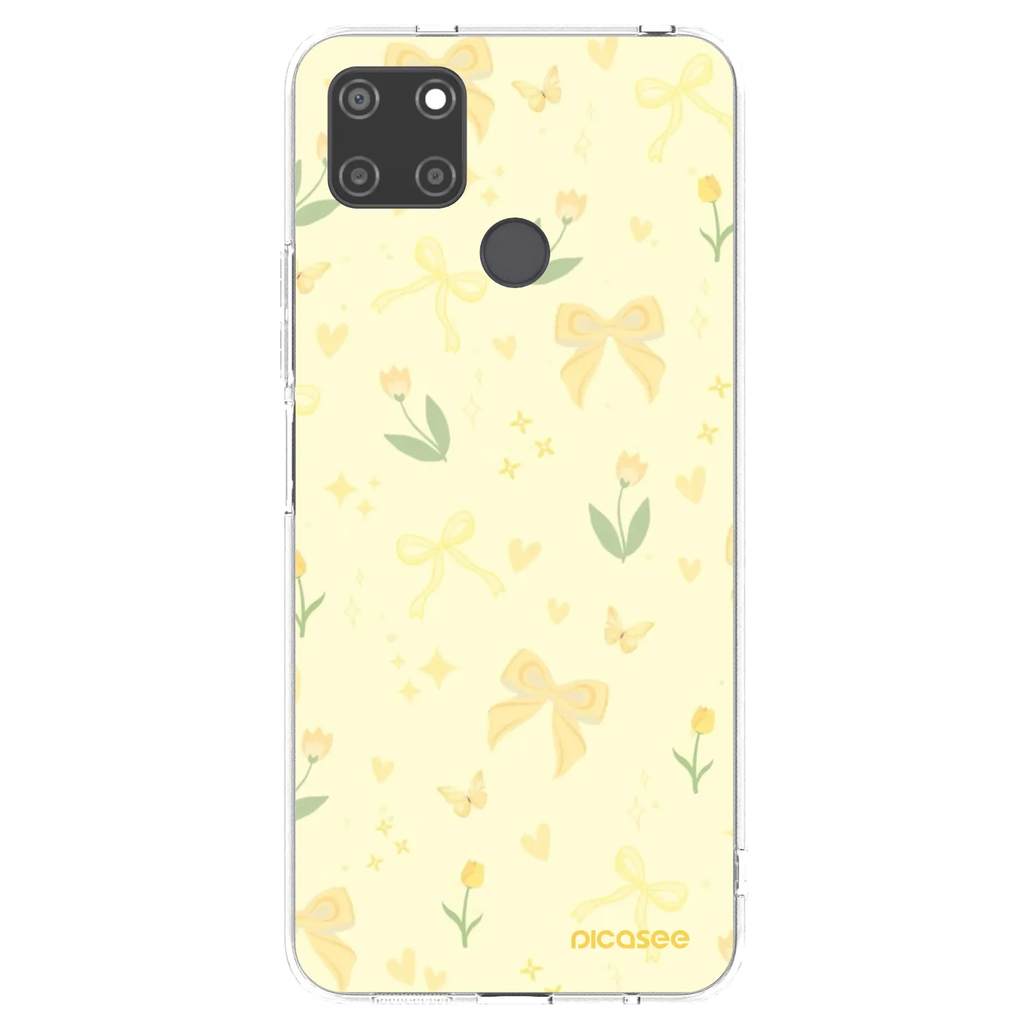 Picasee silikónový prehľadný obal pre Realme C21Y - Honey Blossom