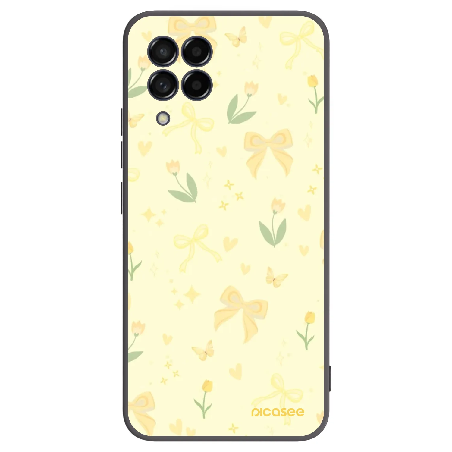 Picasee silikónový čierny obal pre Samsung Galaxy M53 5G - Honey Blossom