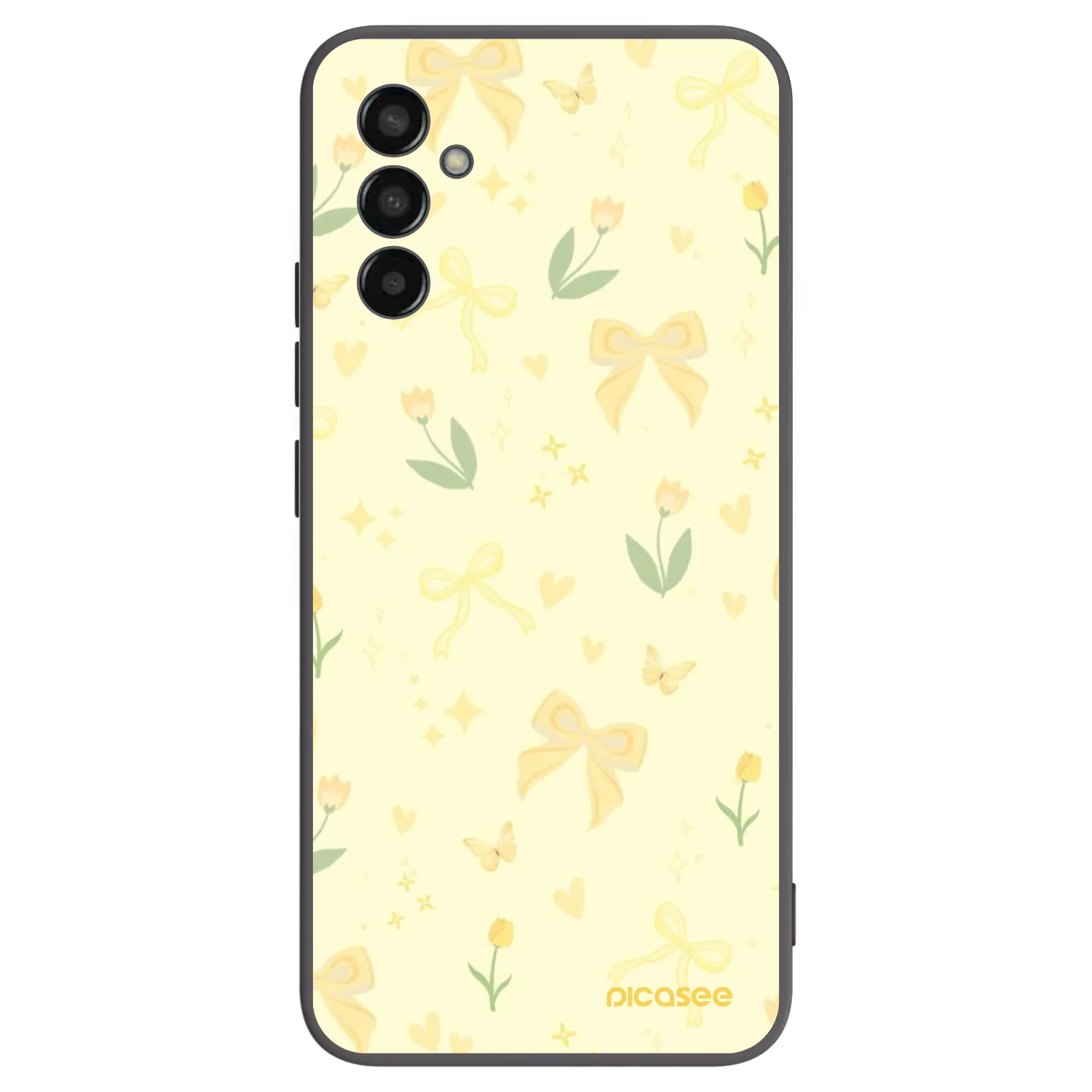 Picasee silikónový čierny obal pre Samsung Galaxy M13 M135F - Honey Blossom