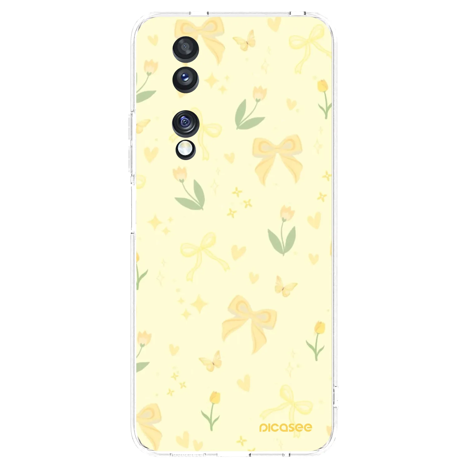Picasee silikónový prehľadný obal pre Honor 70 - Honey Blossom
