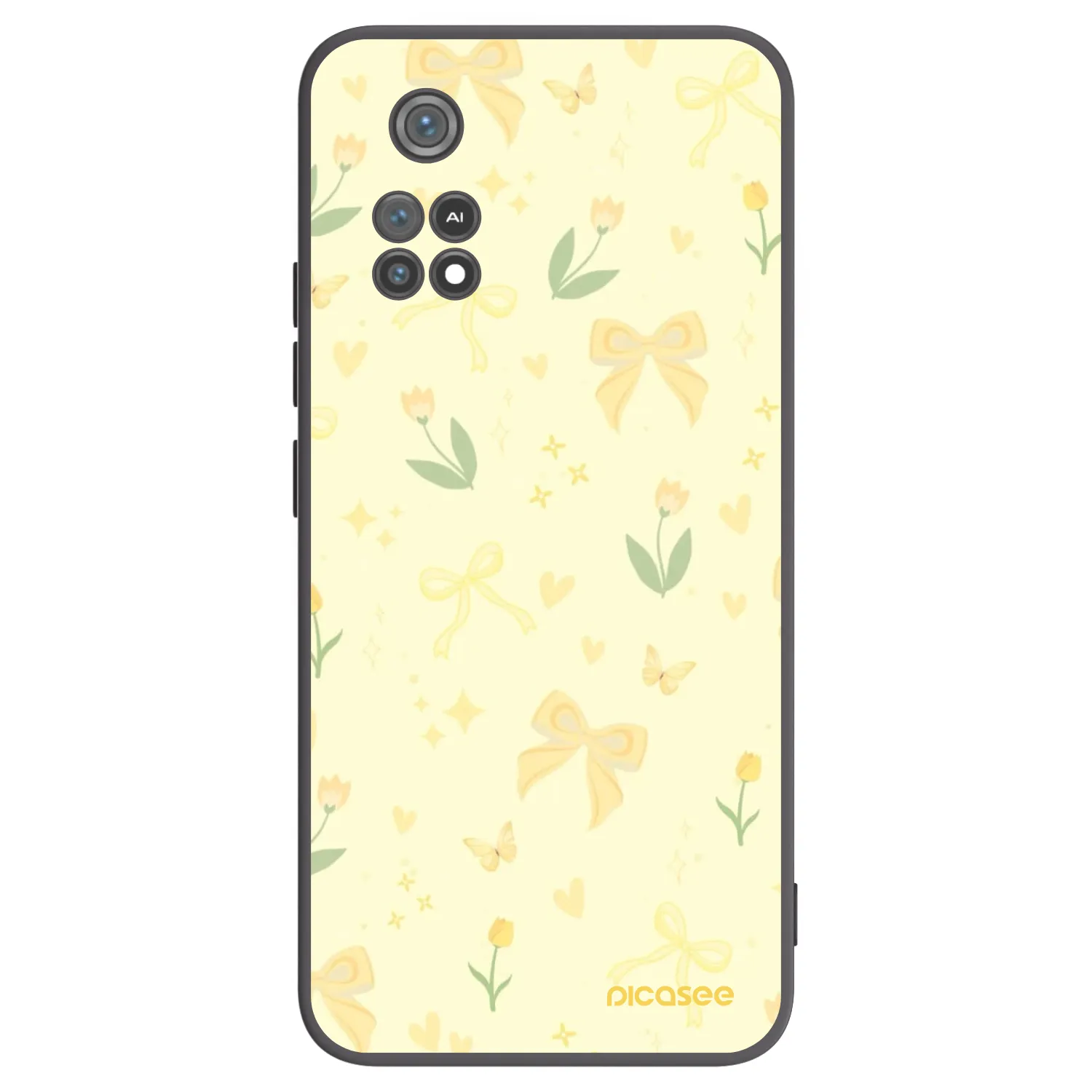 Picasee silikónový čierny obal pre Xiaomi Poco M4 Pro - Honey Blossom