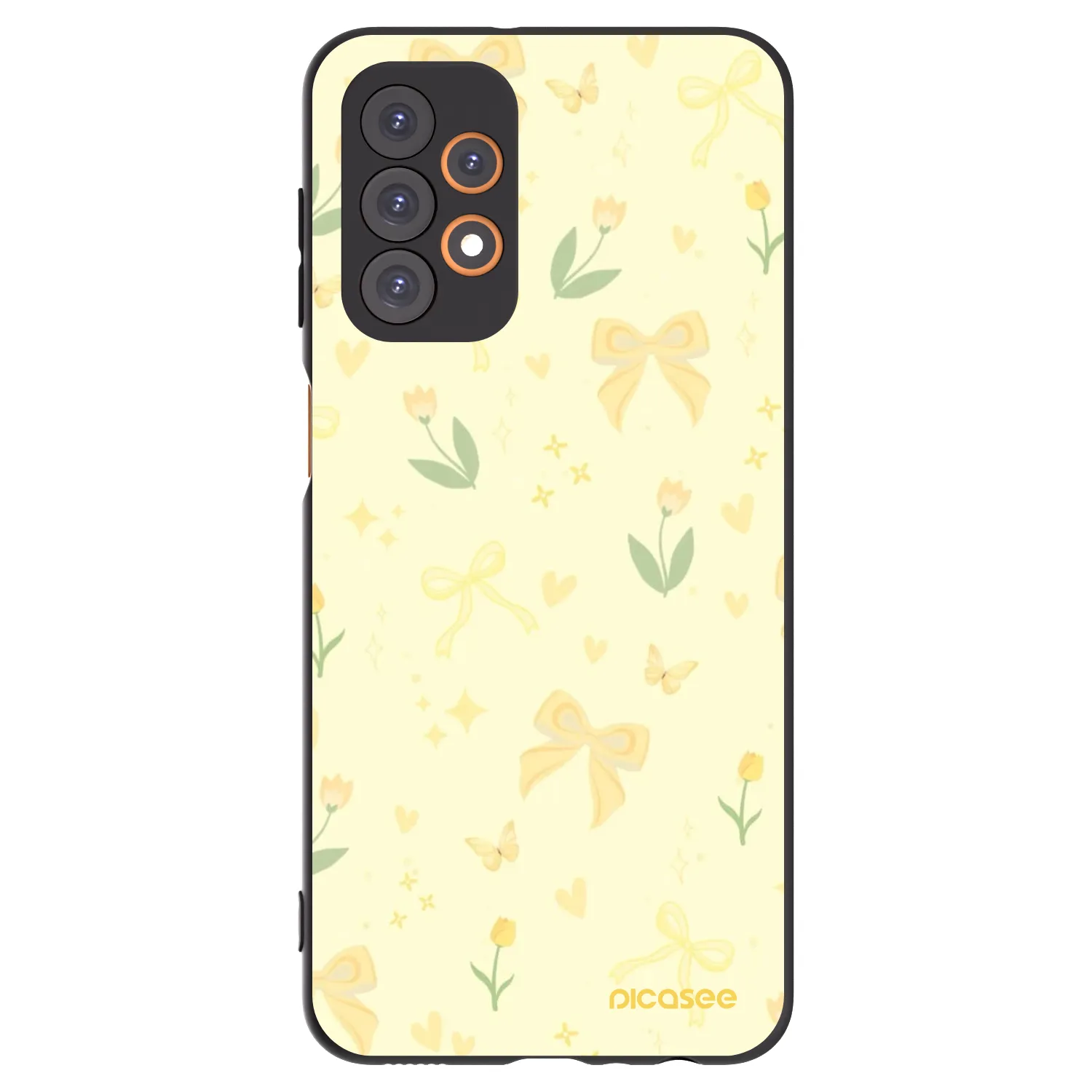 Picasee silikónový čierny obal pre Samsung Galaxy A23 A235F 4G - Honey Blossom