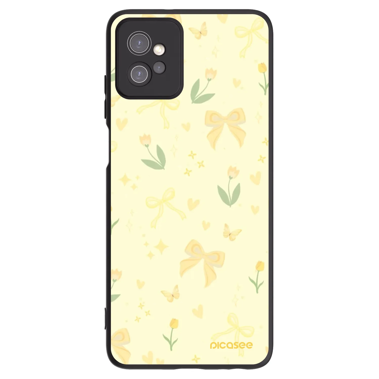 Picasee silikónový čierny obal pre Motorola Moto G32 - Honey Blossom