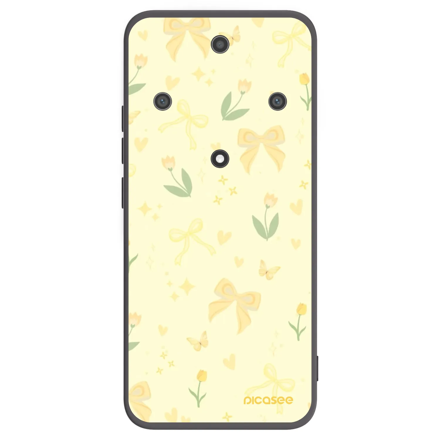 Picasee silikónový čierny obal pre Honor Magic5 Lite 5G - Honey Blossom