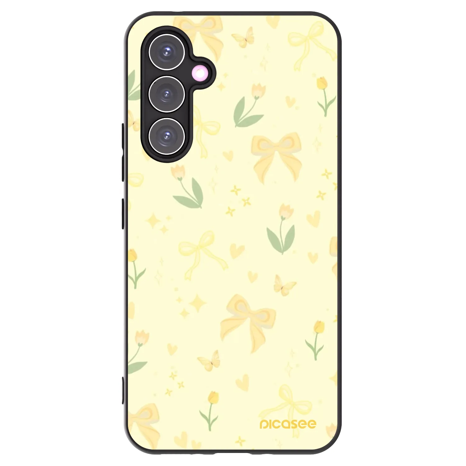Picasee silikónový čierny obal pre Samsung Galaxy A54 5G A546B - Honey Blossom