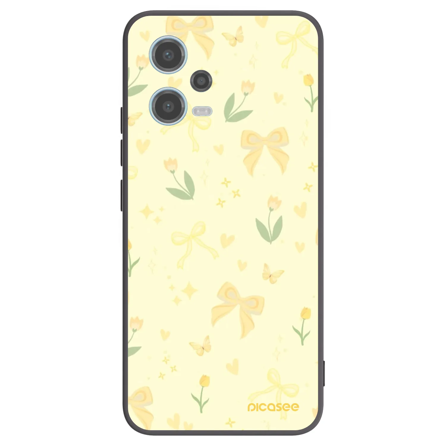 Picasee silikónový čierny obal pre Xiaomi Redmi Note 12 5G - Honey Blossom