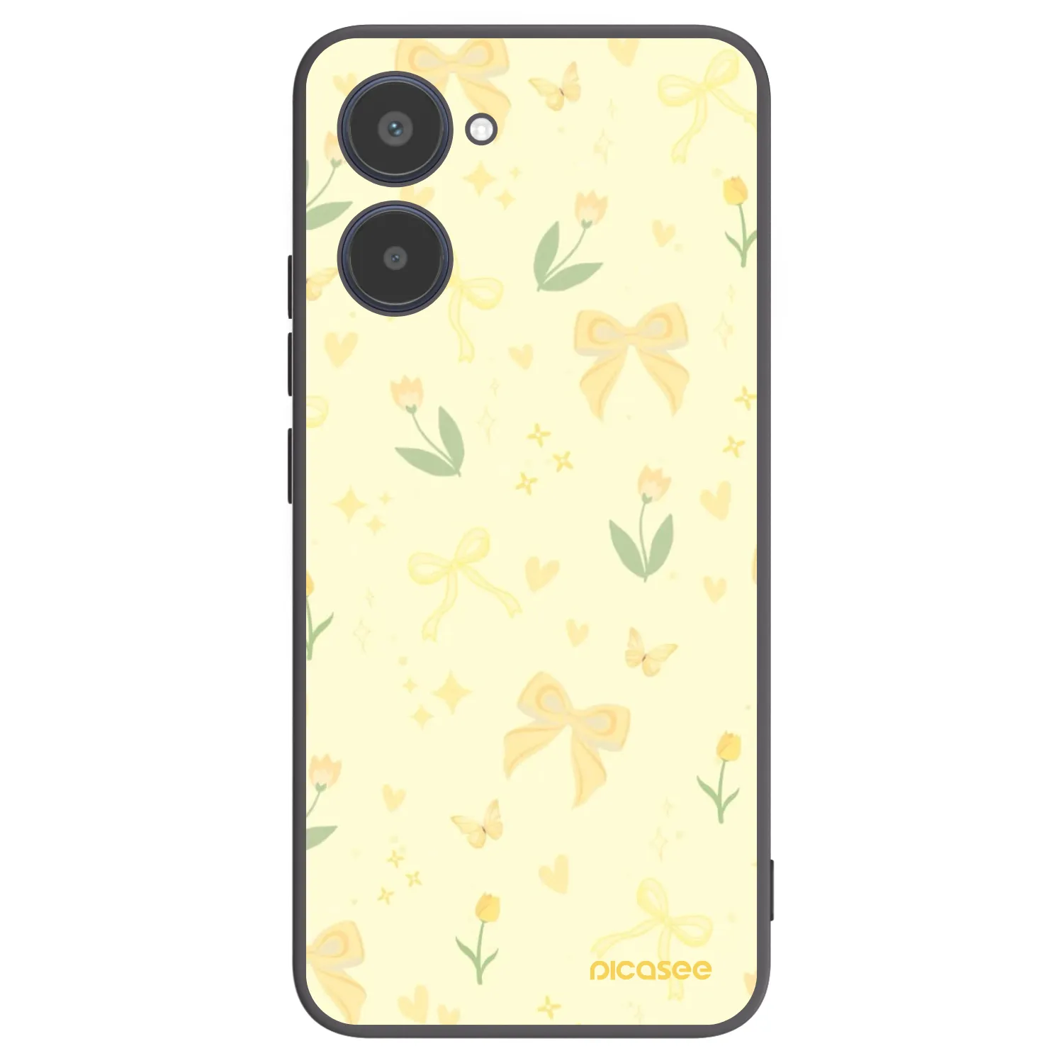 Picasee silikónový čierny obal pre Realme 10 4G - Honey Blossom