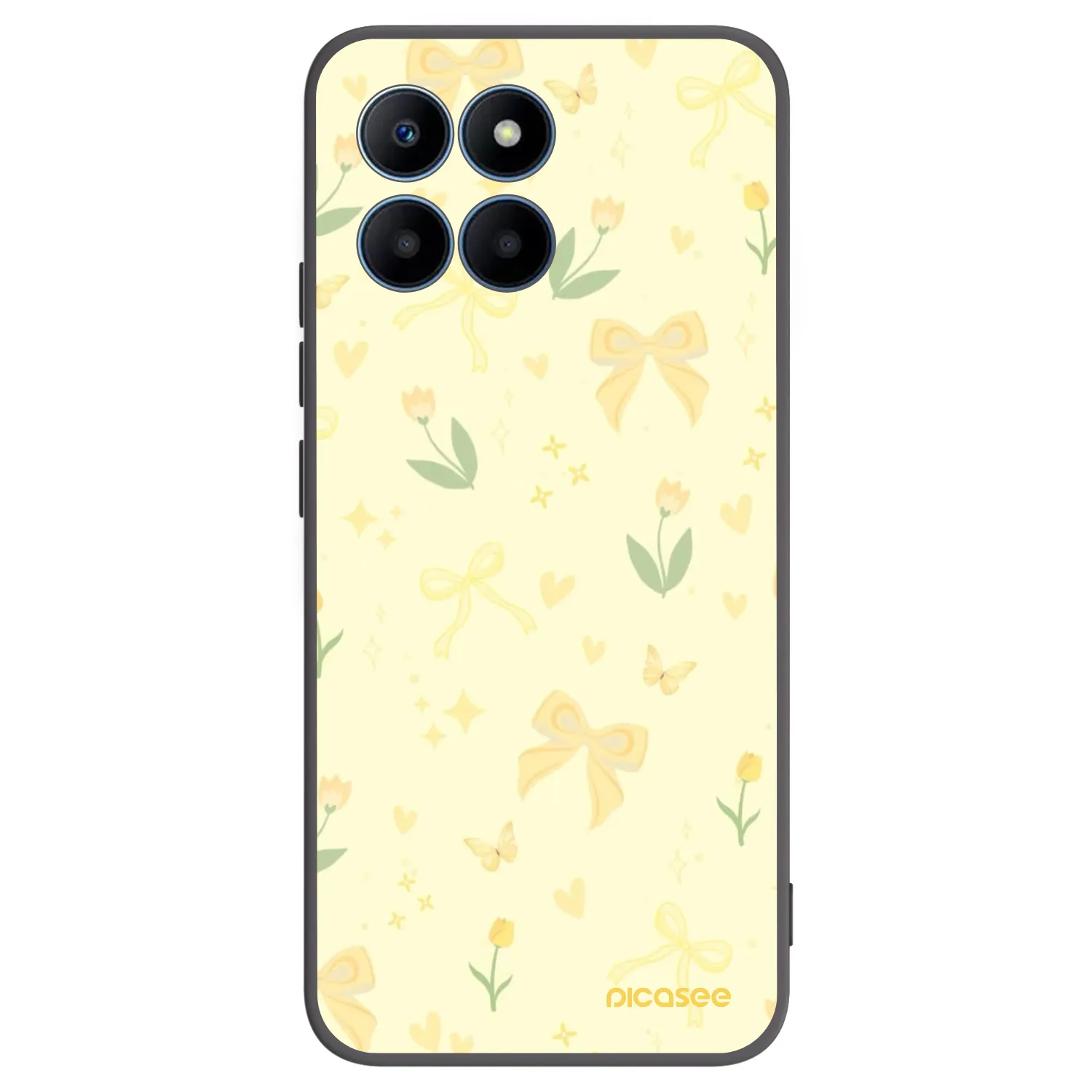 Picasee silikónový čierny obal pre Honor 70 Lite - Honey Blossom