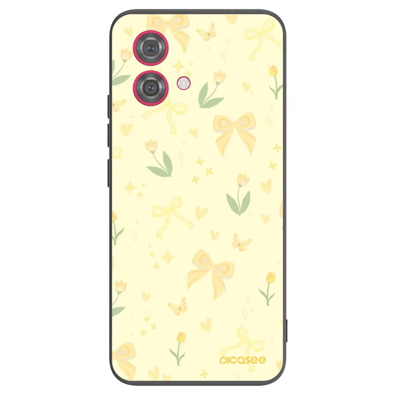 Picasee silikónový čierny obal pre Motorola Moto G84 5G - Honey Blossom