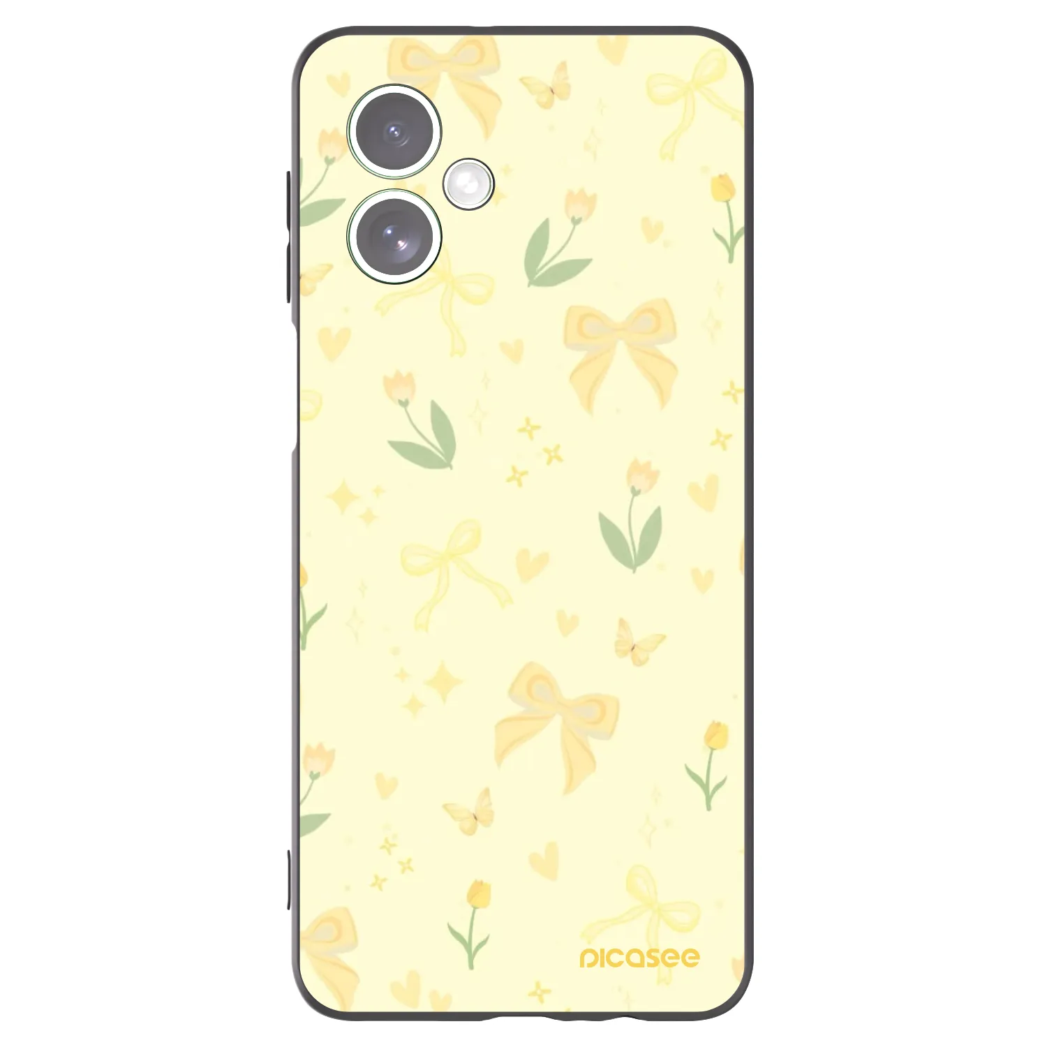 Picasee silikónový čierny obal pre Motorola Moto G54 5G - Honey Blossom