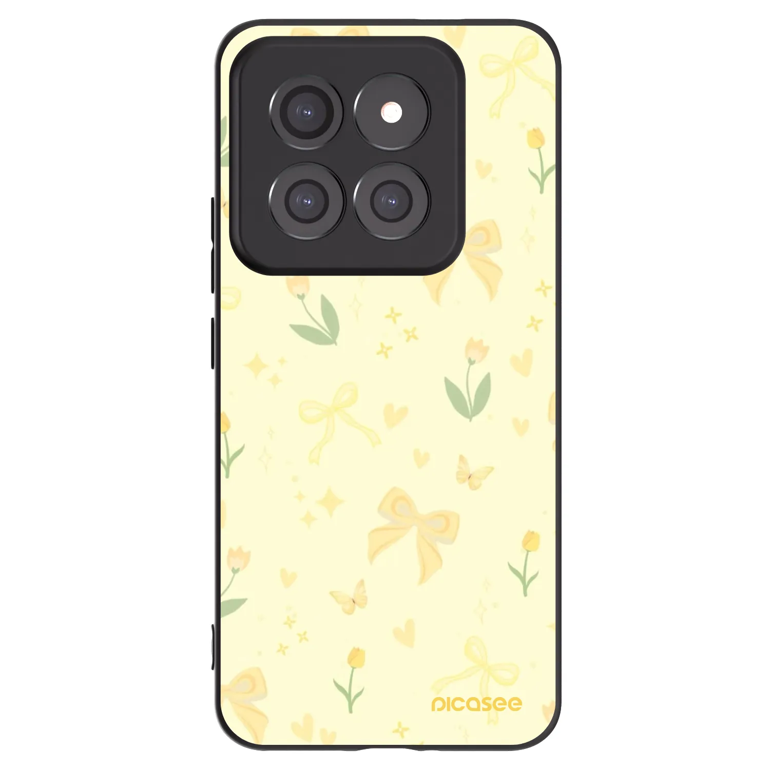 Picasee silikónový čierny obal pre Xiaomi 14 Pro - Honey Blossom