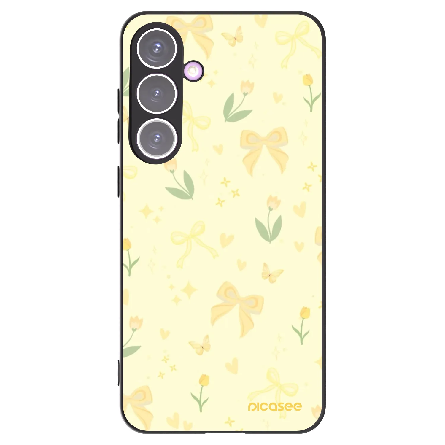 Picasee silikónový čierny obal pre Samsung Galaxy S24+ S926B 5G - Honey Blossom