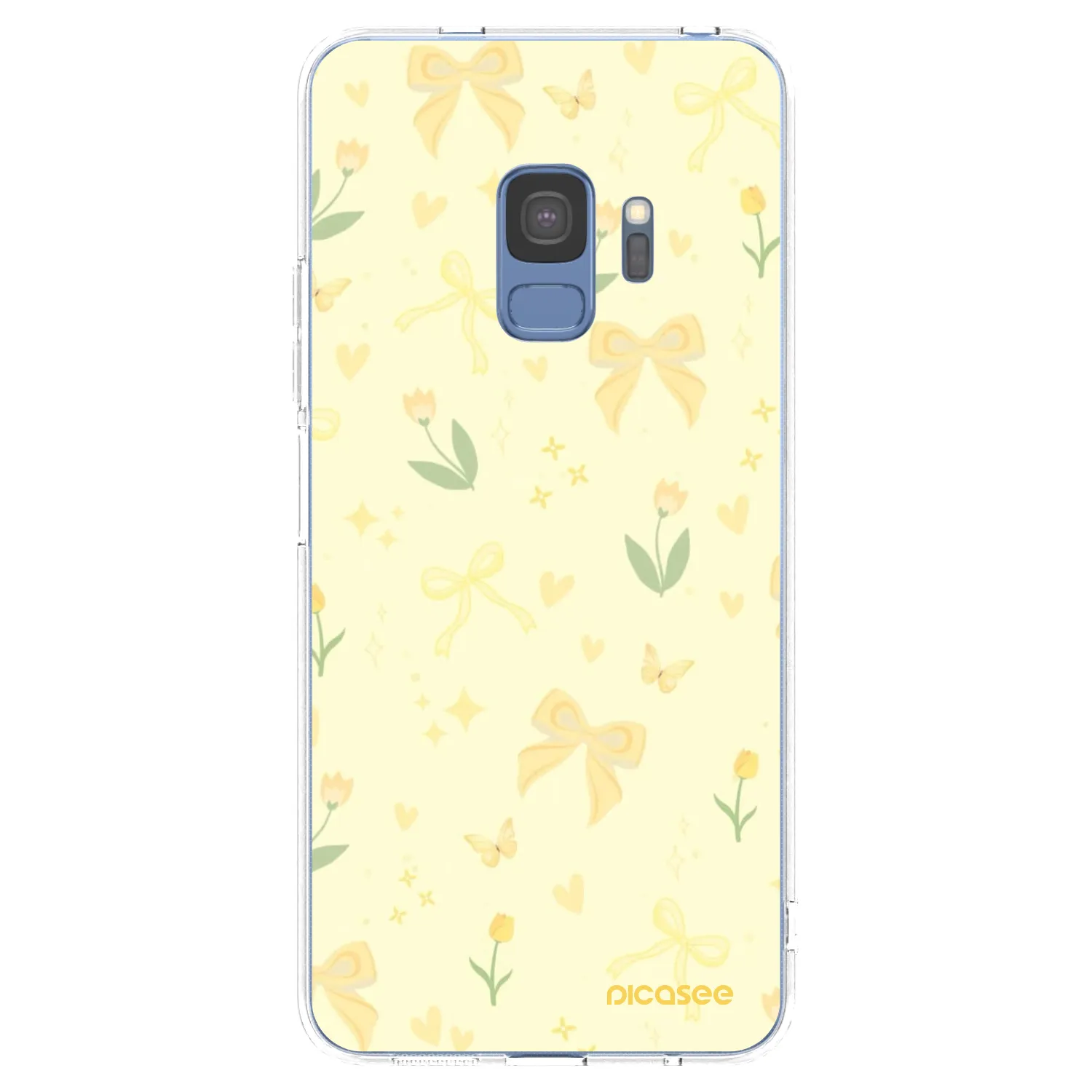 Picasee silikónový prehľadný obal pre Samsung Galaxy S9 G960F - Honey Blossom