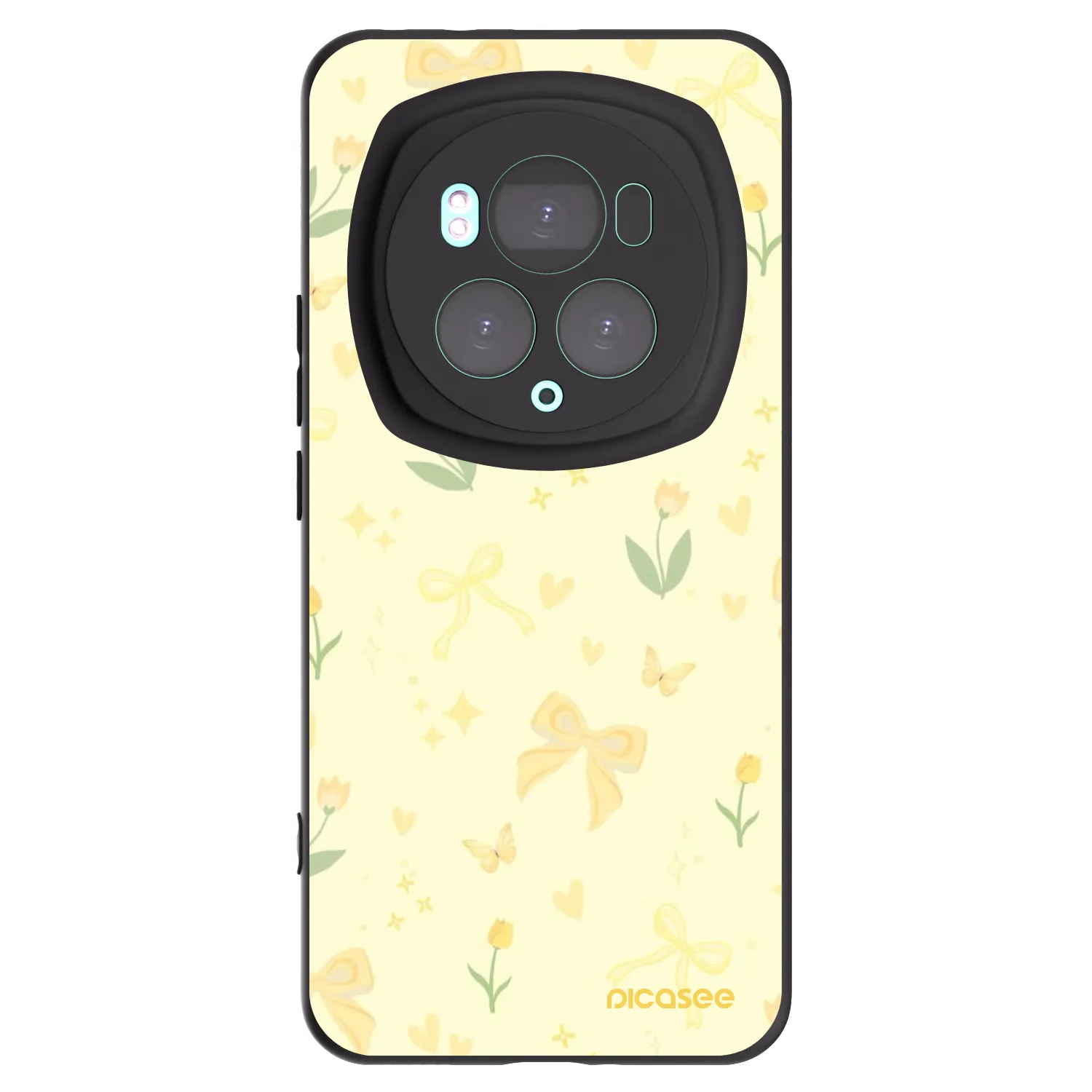 Picasee silikónový čierny obal pre Honor Magic6 Pro - Honey Blossom