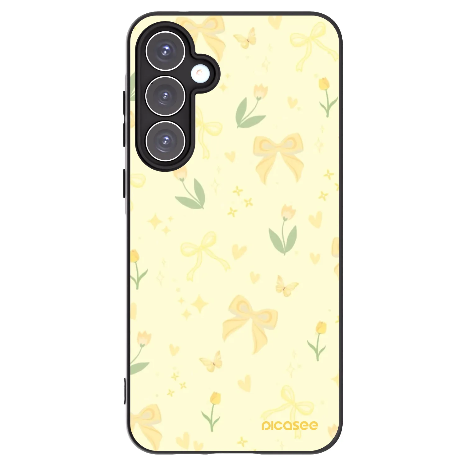 Picasee silikónový čierny obal pre Samsung Galaxy A55 5G A556B - Honey Blossom