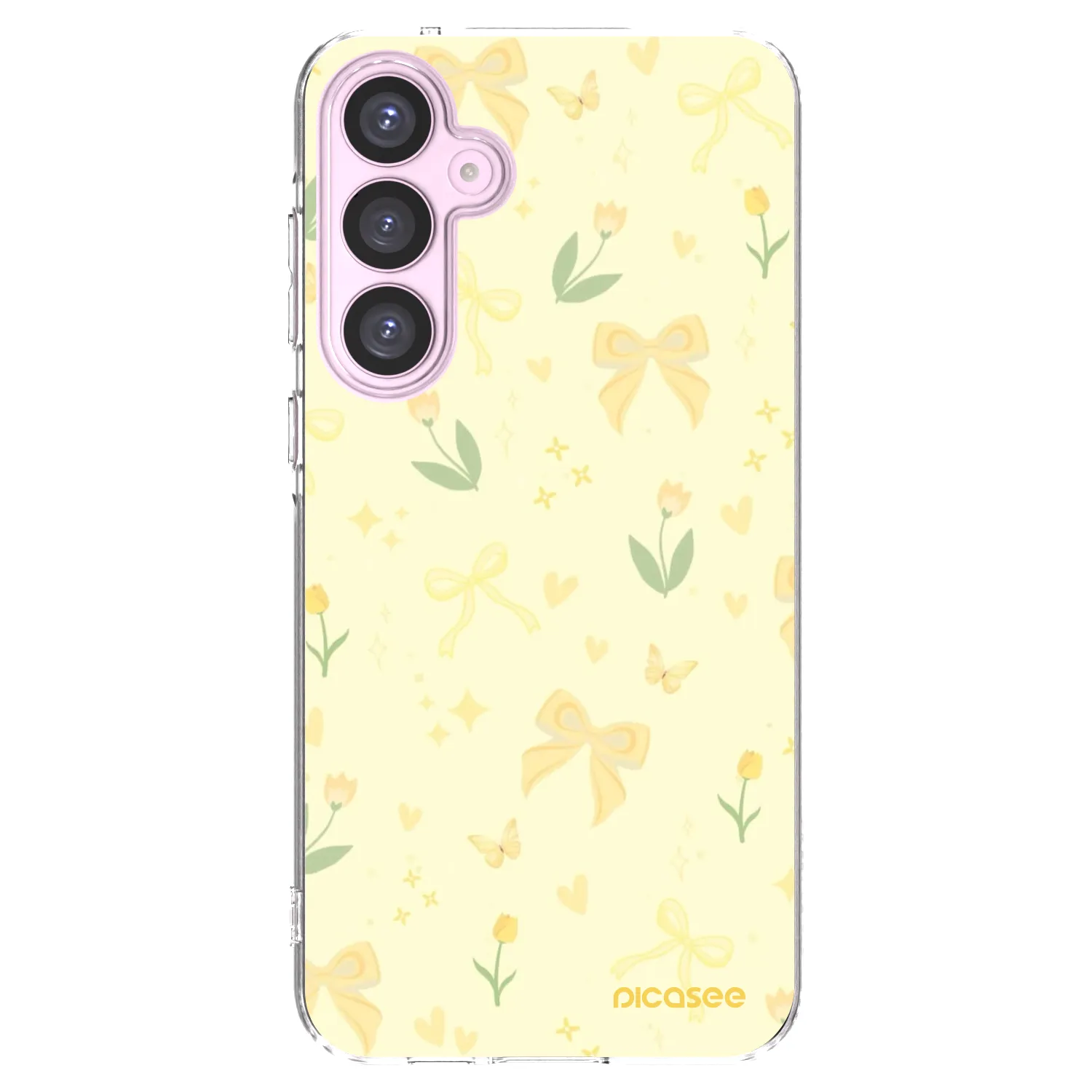 Picasee silikónový prehľadný obal pre Samsung Galaxy A55 5G A556B - Honey Blossom