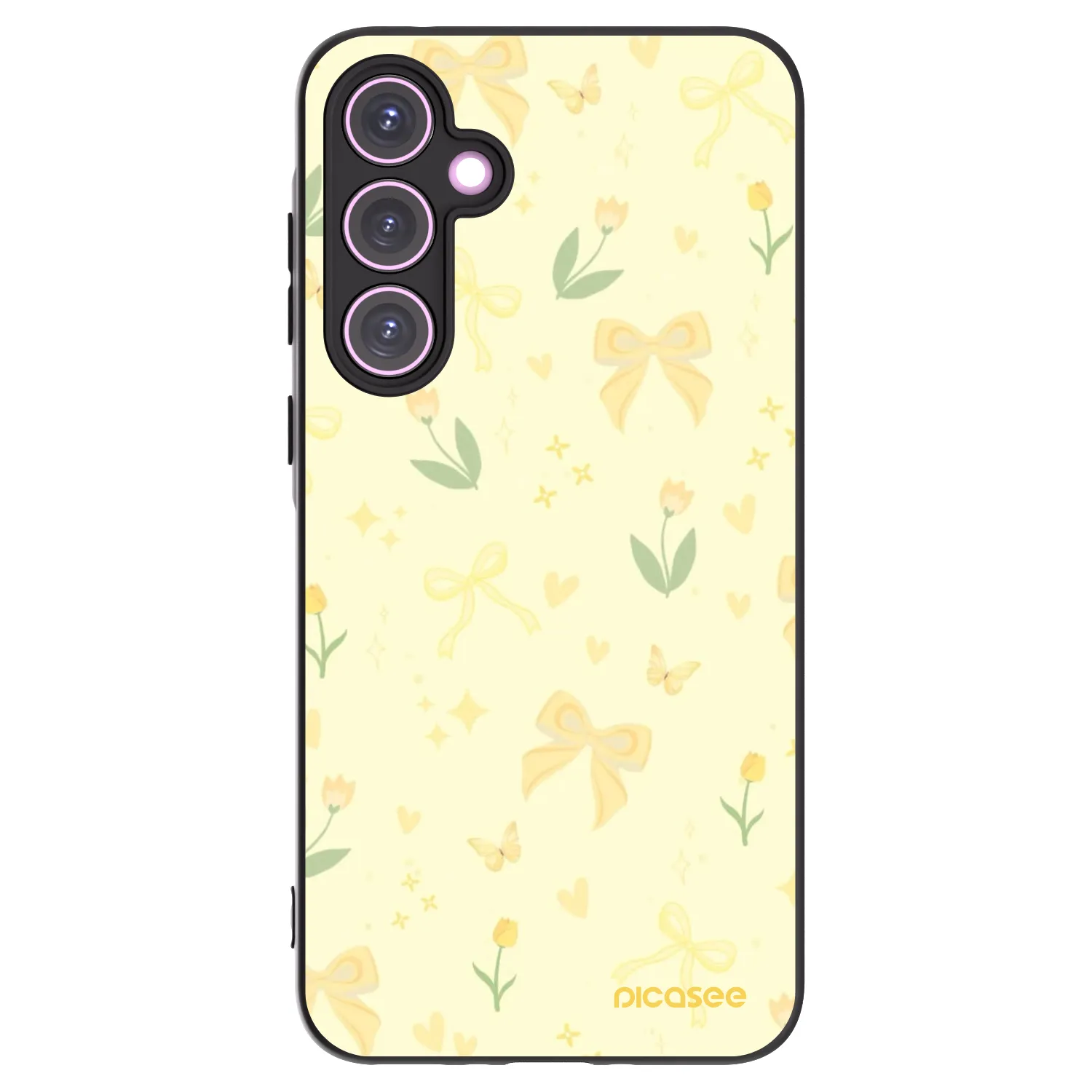 Picasee silikónový čierny obal pre Samsung Galaxy A35 5G A356B - Honey Blossom