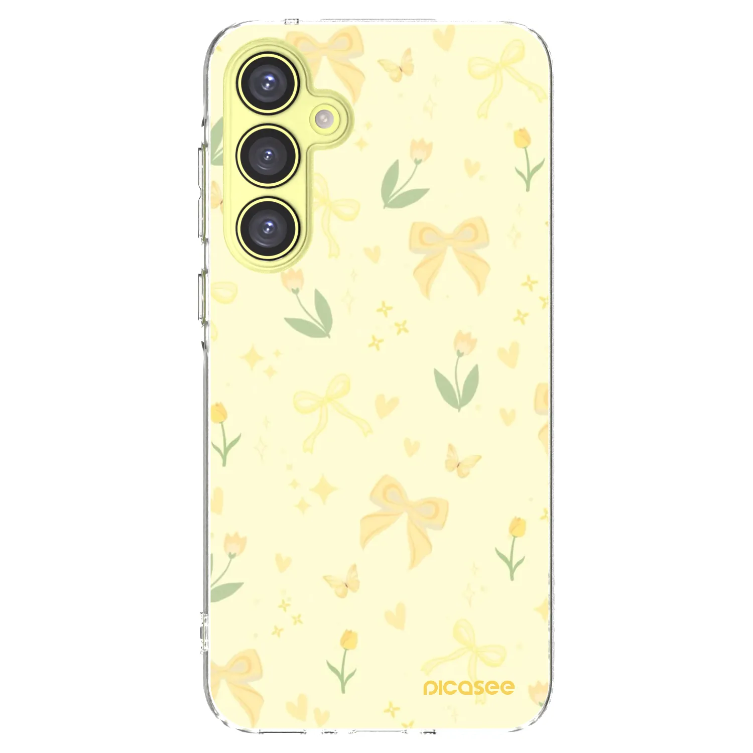 Picasee silikónový prehľadný obal pre Samsung Galaxy A35 5G A356B - Honey Blossom