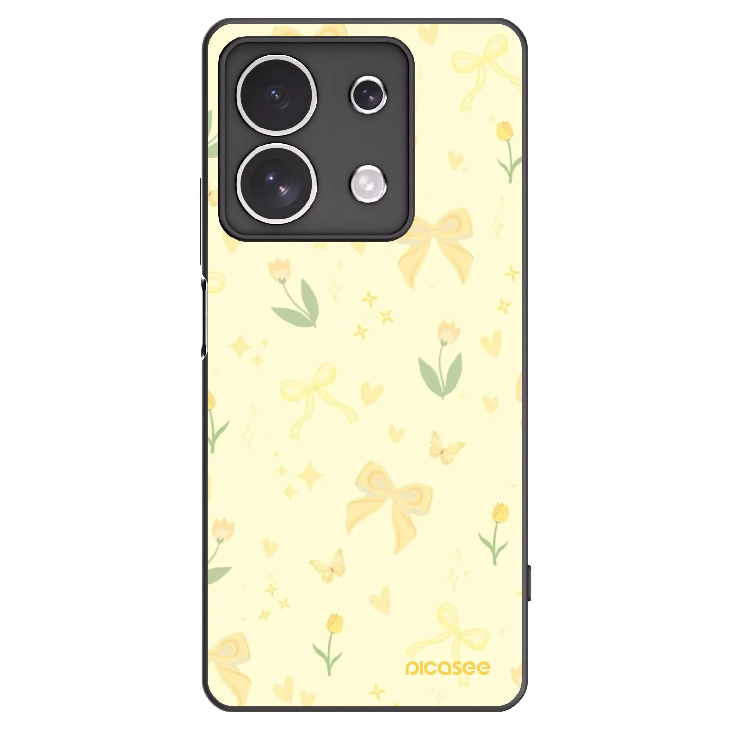 Picasee silikónový čierny obal pre Xiaomi Redmi Note 13 4G - Honey Blossom