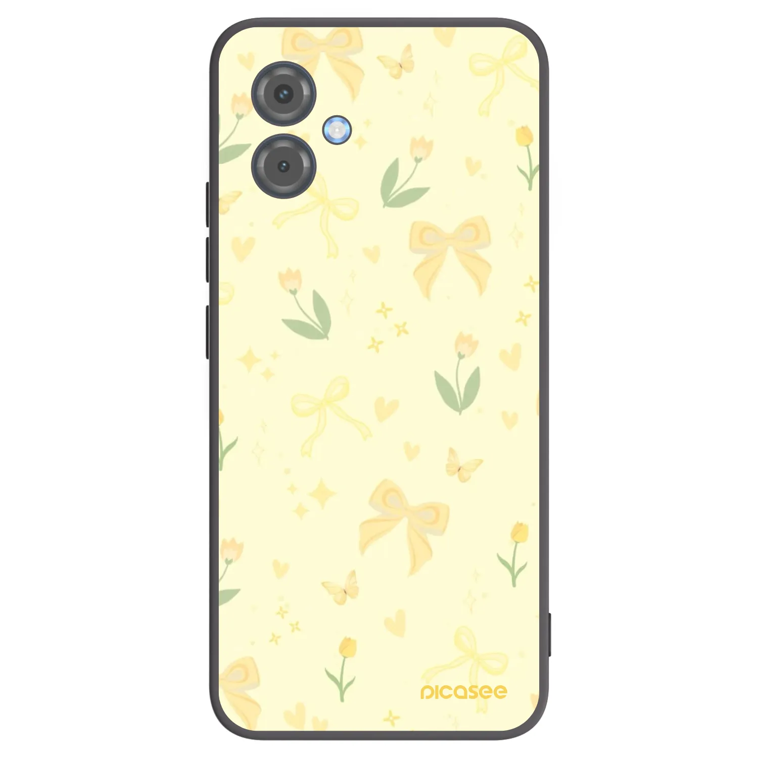 Picasee silikónový čierny obal pre Motorola Moto G14 - Honey Blossom