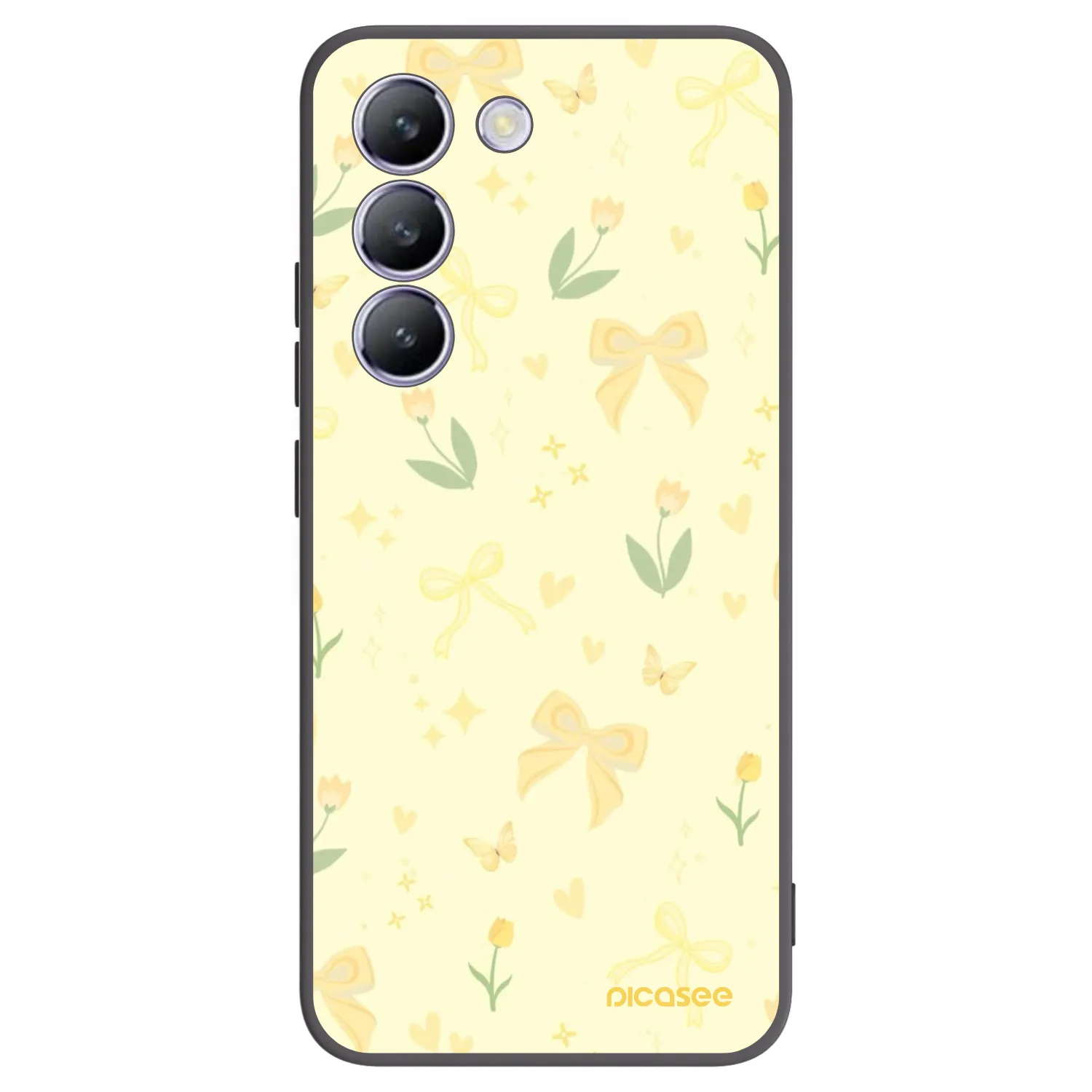 Picasee silikónový čierny obal pre Vivo V40 SE 5G - Honey Blossom