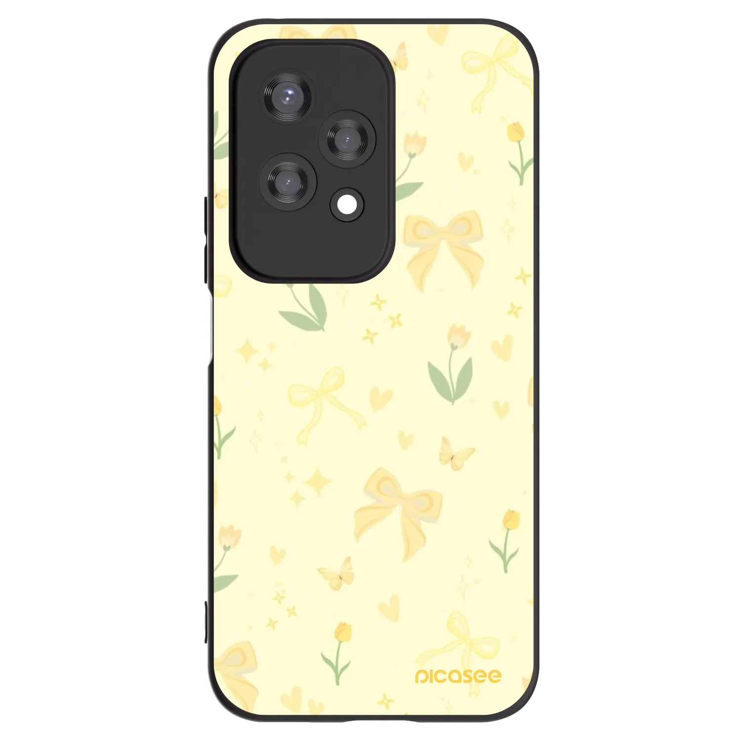 Picasee silikónový čierny obal pre Honor 200 Lite - Honey Blossom