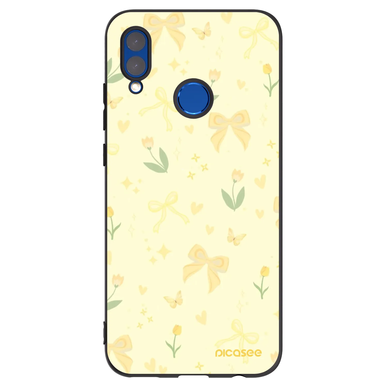 Picasee silikónový čierny obal pre Huawei P Smart 2019 - Honey Blossom