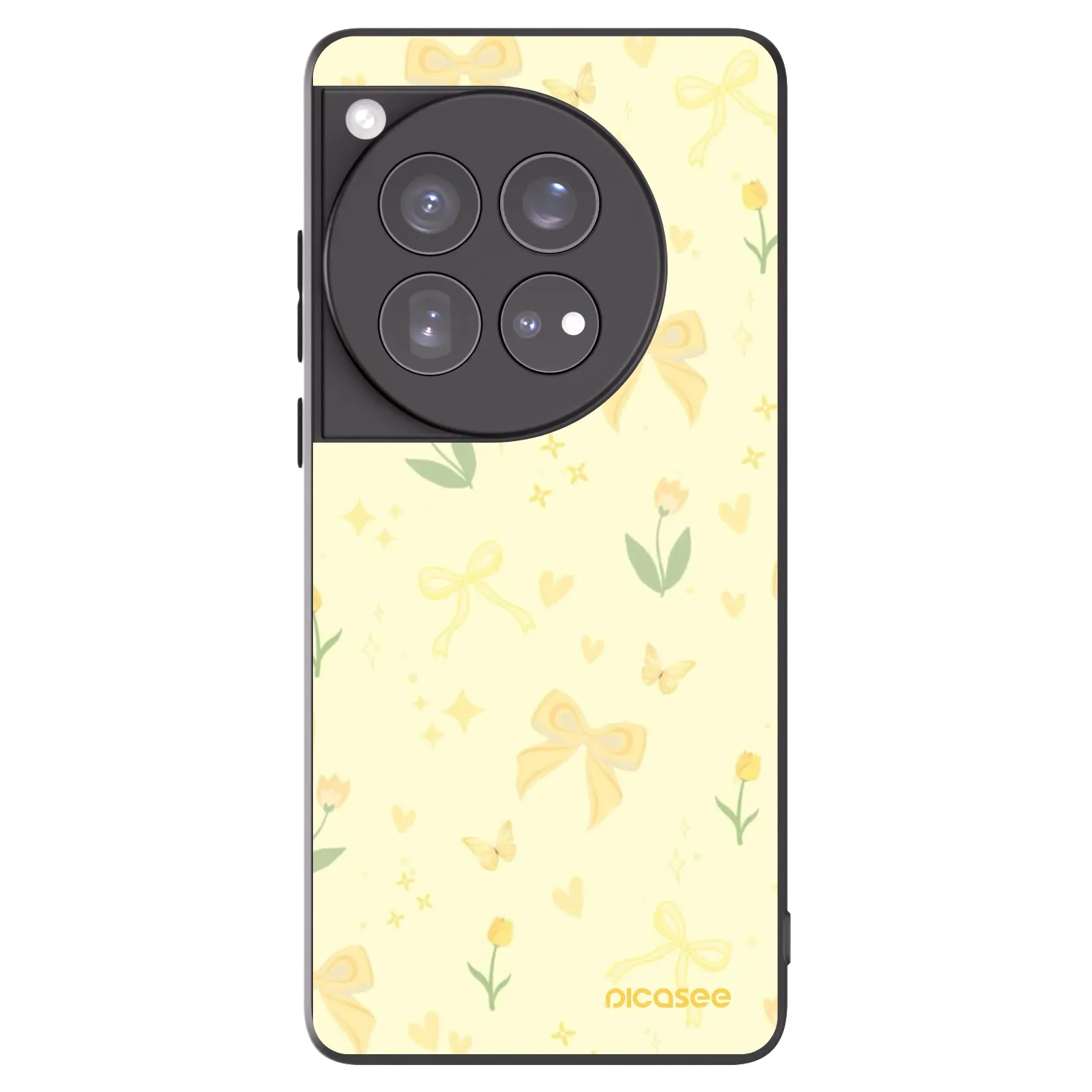 Picasee silikónový čierny obal pre OnePlus 12 5G - Honey Blossom