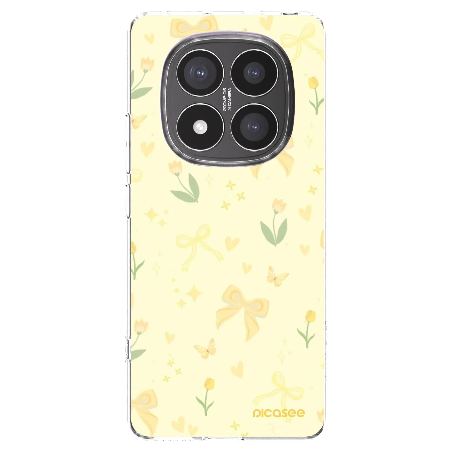 Picasee silikónový prehľadný obal pre Xiaomi Redmi Note 14 Pro+ 5G - Honey Blossom