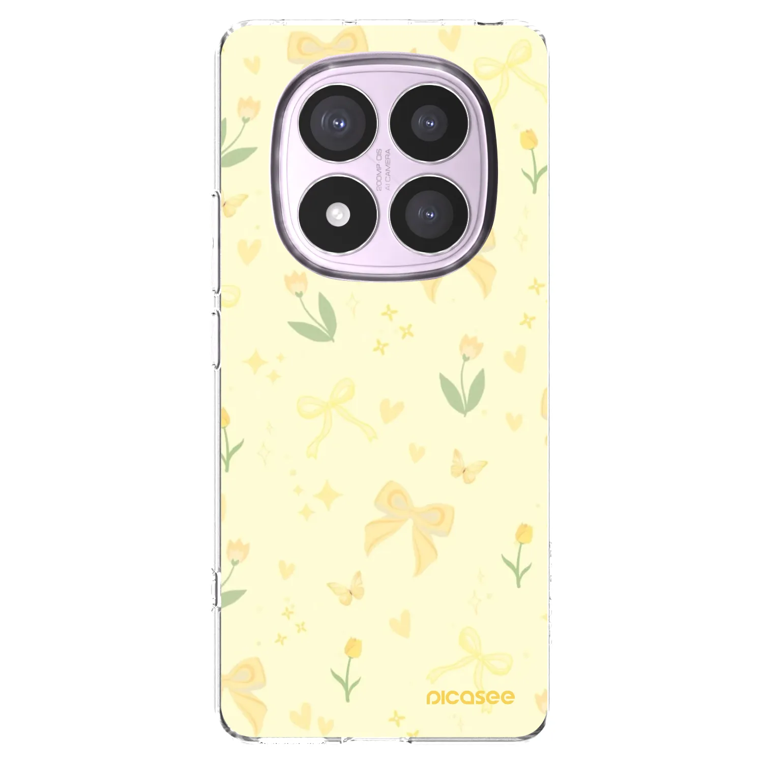 Picasee silikónový prehľadný obal pre Xiaomi Redmi Note 14 Pro 5G - Honey Blossom