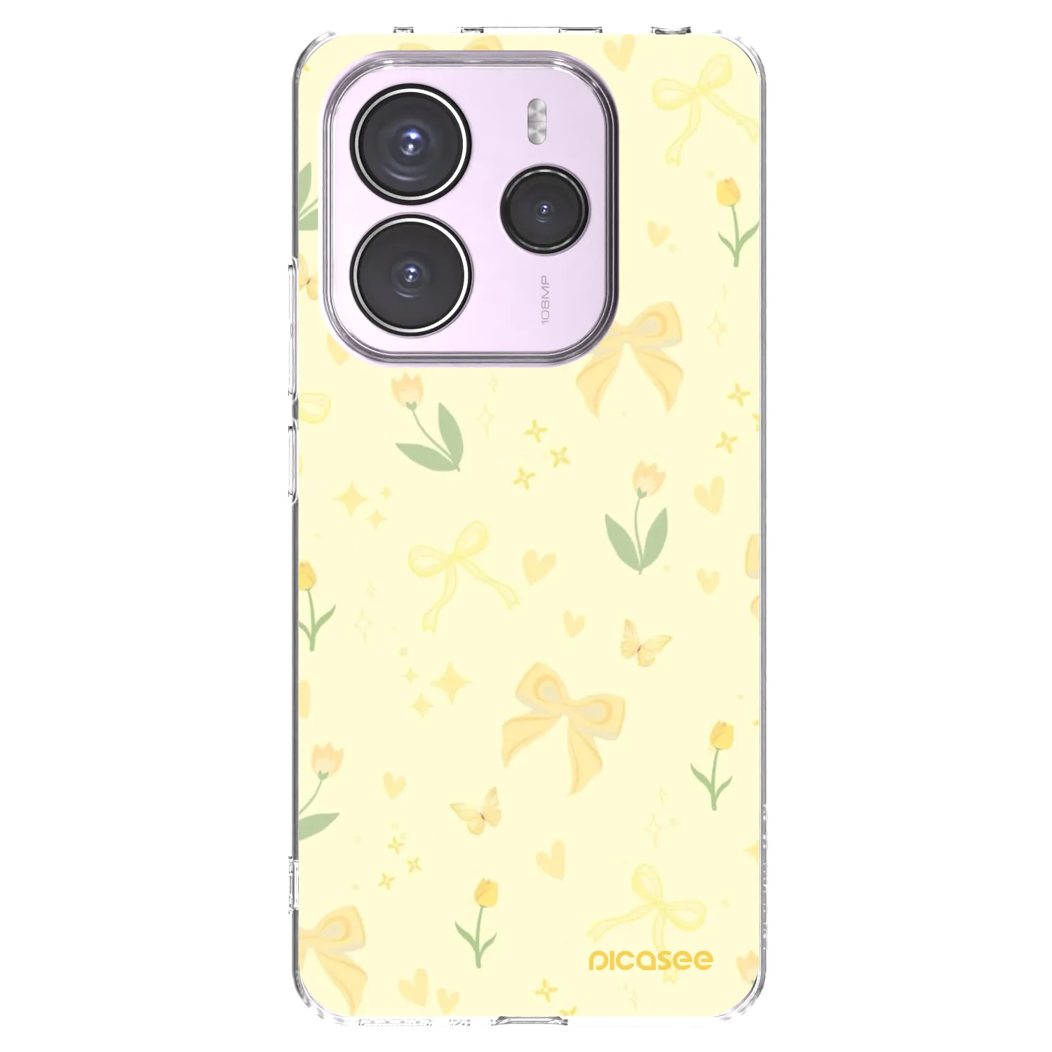 Picasee silikónový prehľadný obal pre Xiaomi Redmi Note 14 5G - Honey Blossom