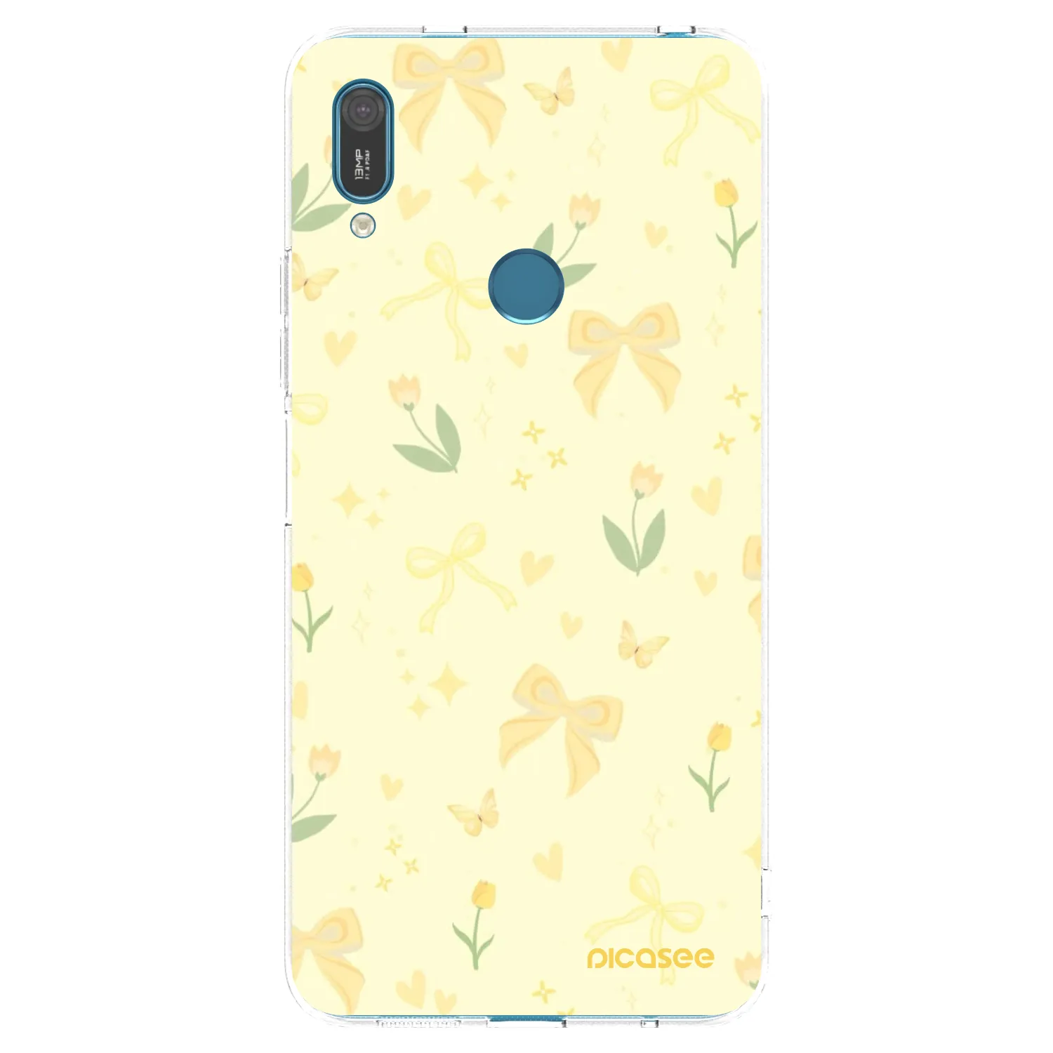 Picasee silikónový prehľadný obal pre Huawei Y7 2019 - Honey Blossom