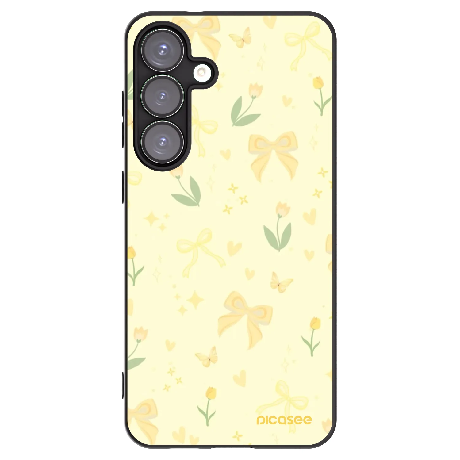 Picasee silikónový čierny obal pre Samsung Galaxy S25+ 5G - Honey Blossom
