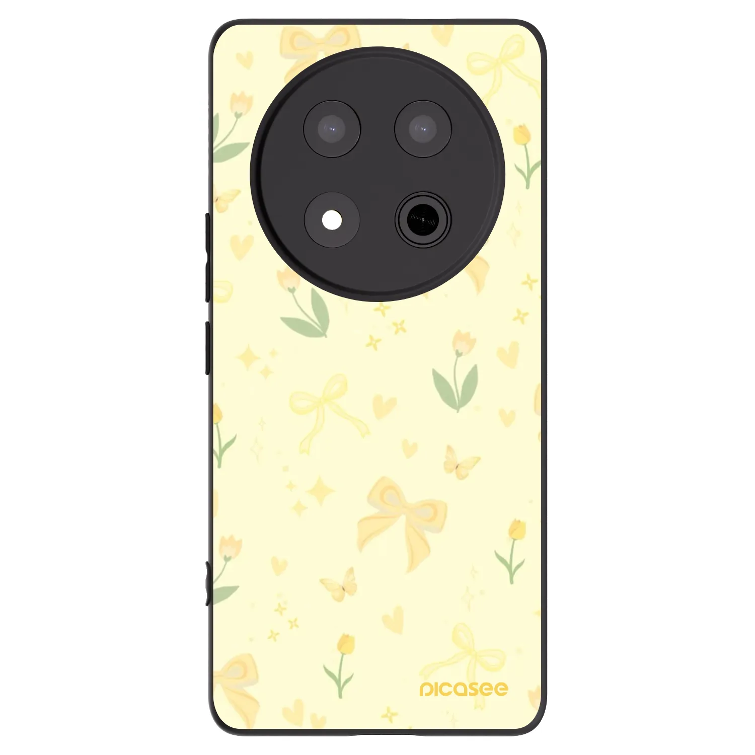 Picasee silikónový čierny obal pre Honor Magic7 Lite 5G - Honey Blossom